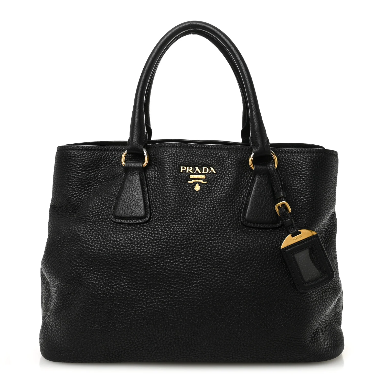 Vitello Daino Tote Black