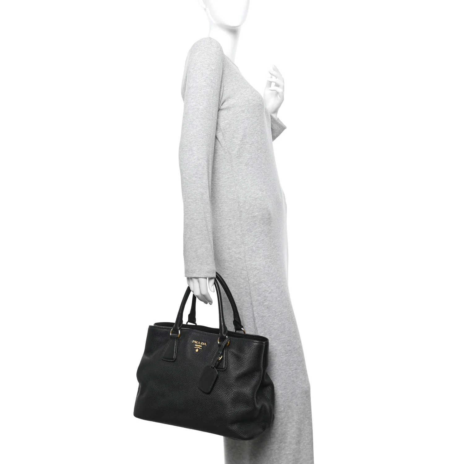 Vitello Daino Tote Black - Image 2