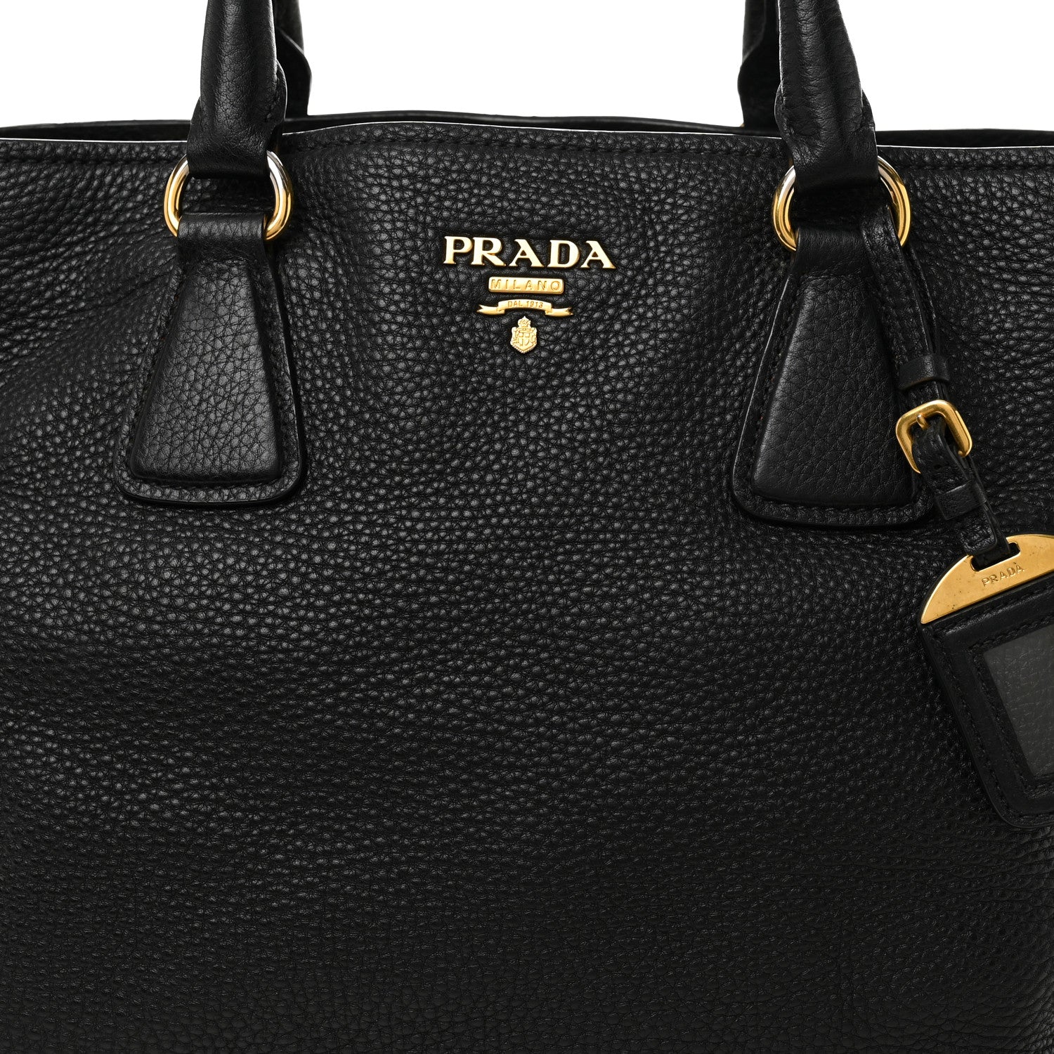 Vitello Daino Tote Black - Image 9