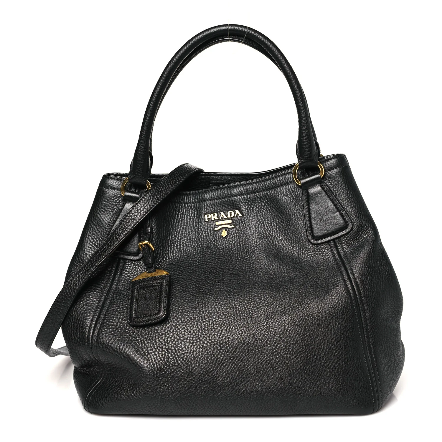 Vitello Daino Tote Black