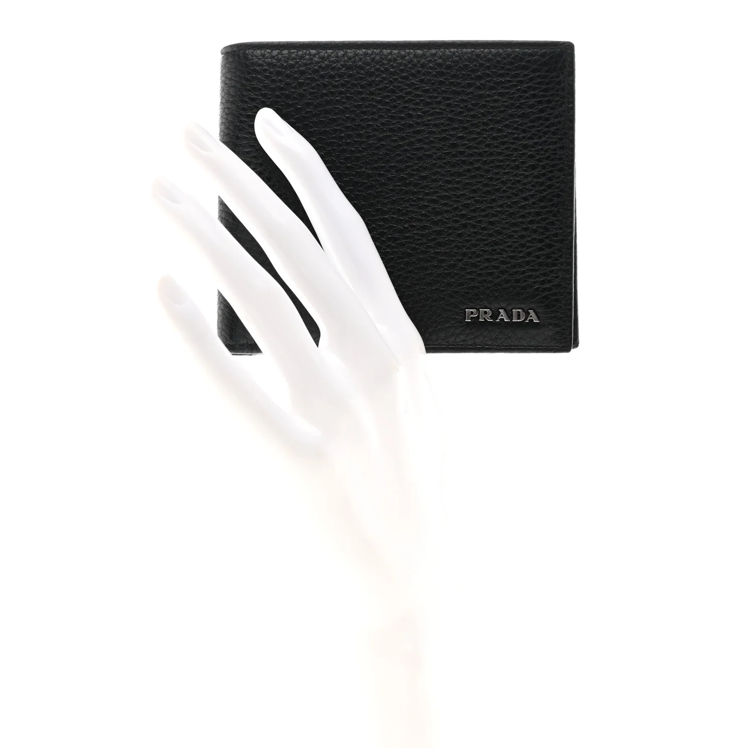 Vitello Grain Bi-Fold Wallet Black - Image 2