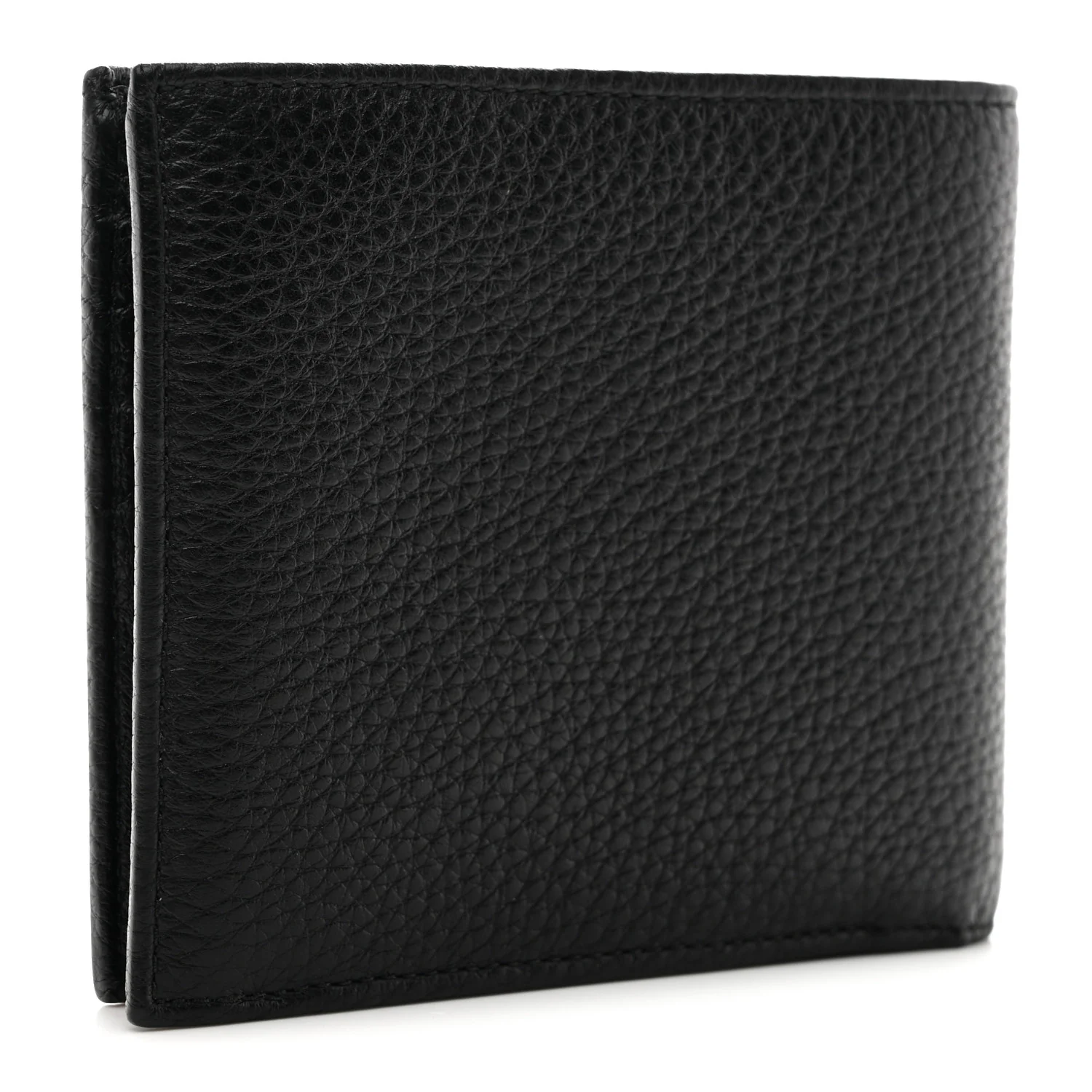 Vitello Grain Bi-Fold Wallet Black - Image 3