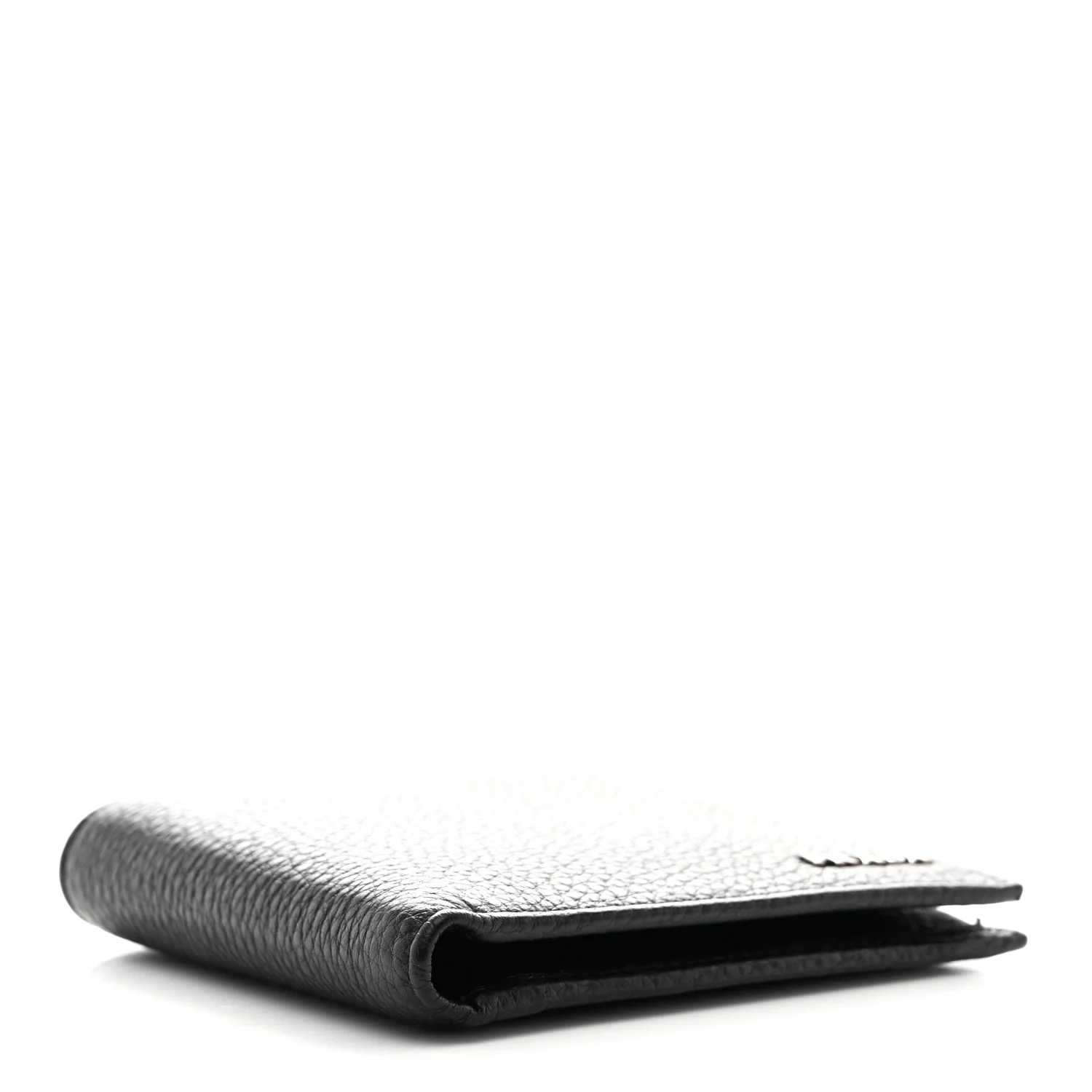 Vitello Grain Bi-Fold Wallet Black - Image 4