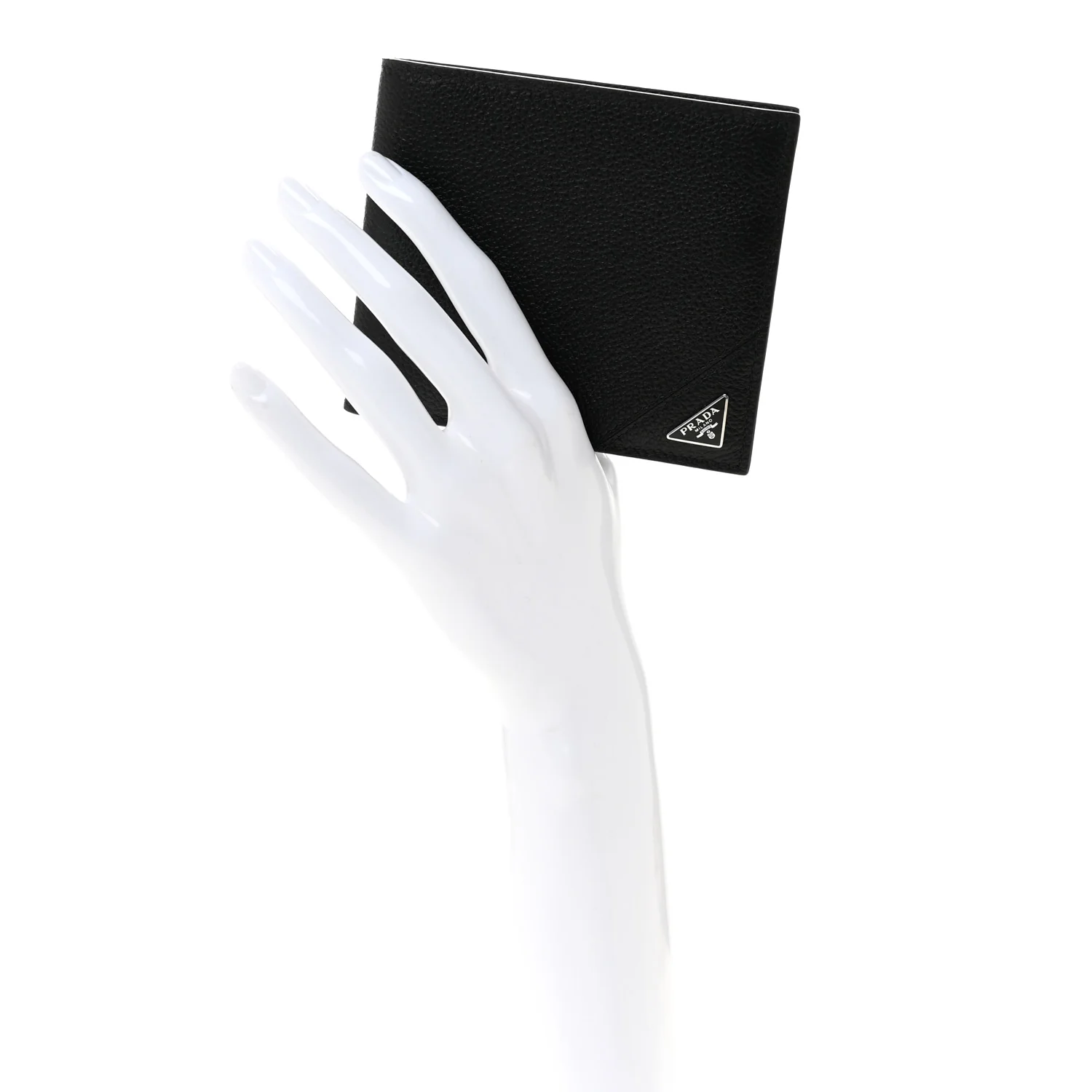 Vitello Micro Grain Bi-Fold Wallet Black - Image 2