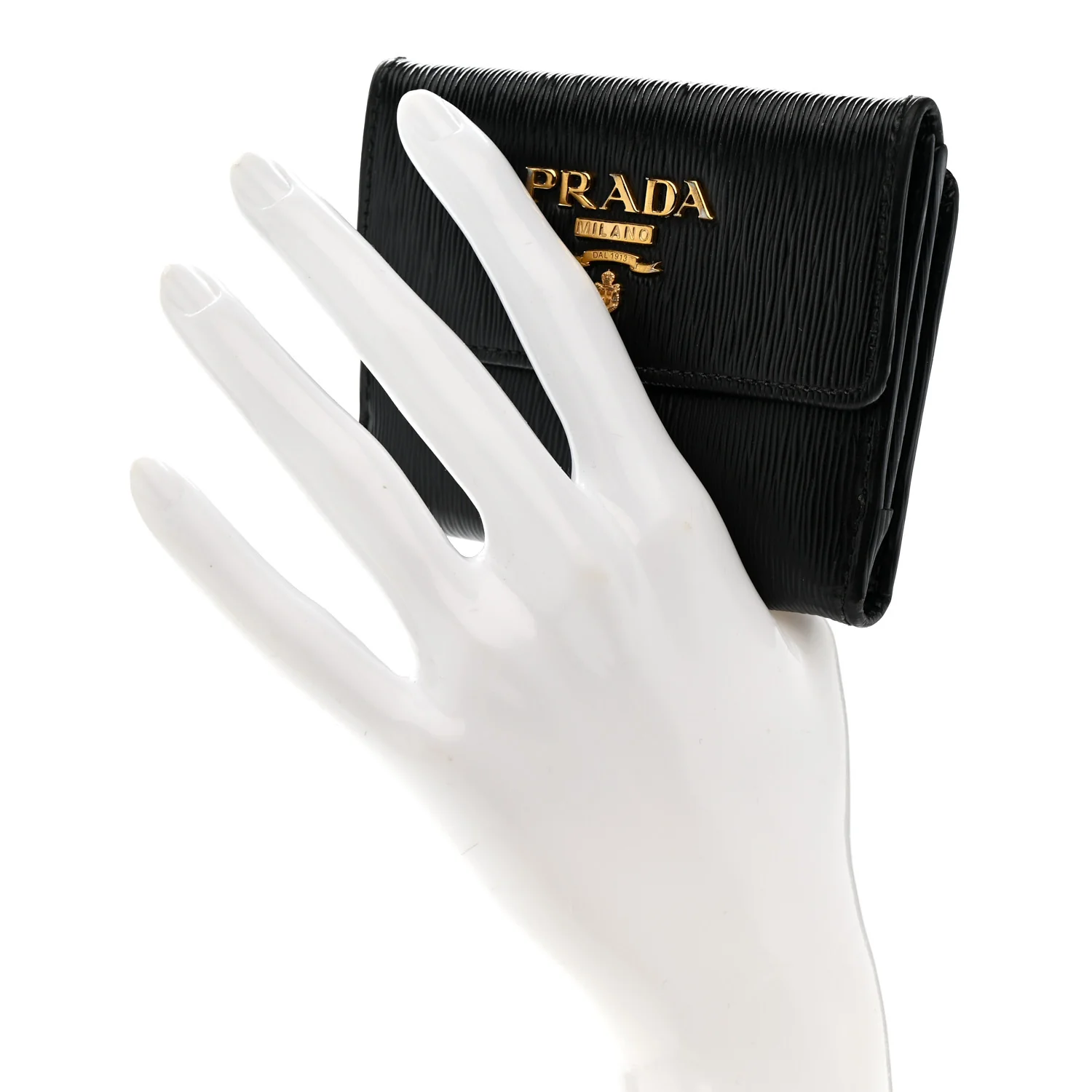 Vitello Move Metal Bi-Fold Wallet Black - Image 2