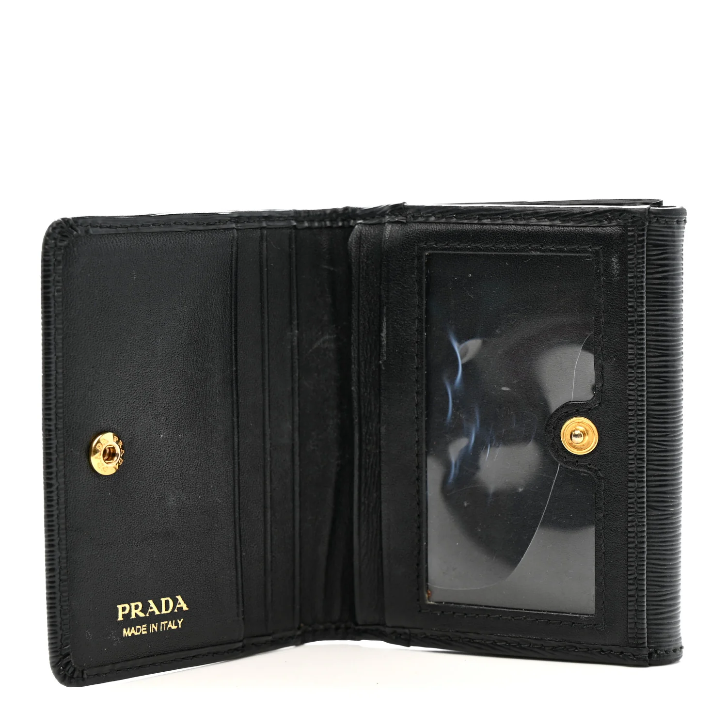 Vitello Move Metal Bi-Fold Wallet Black - Image 5