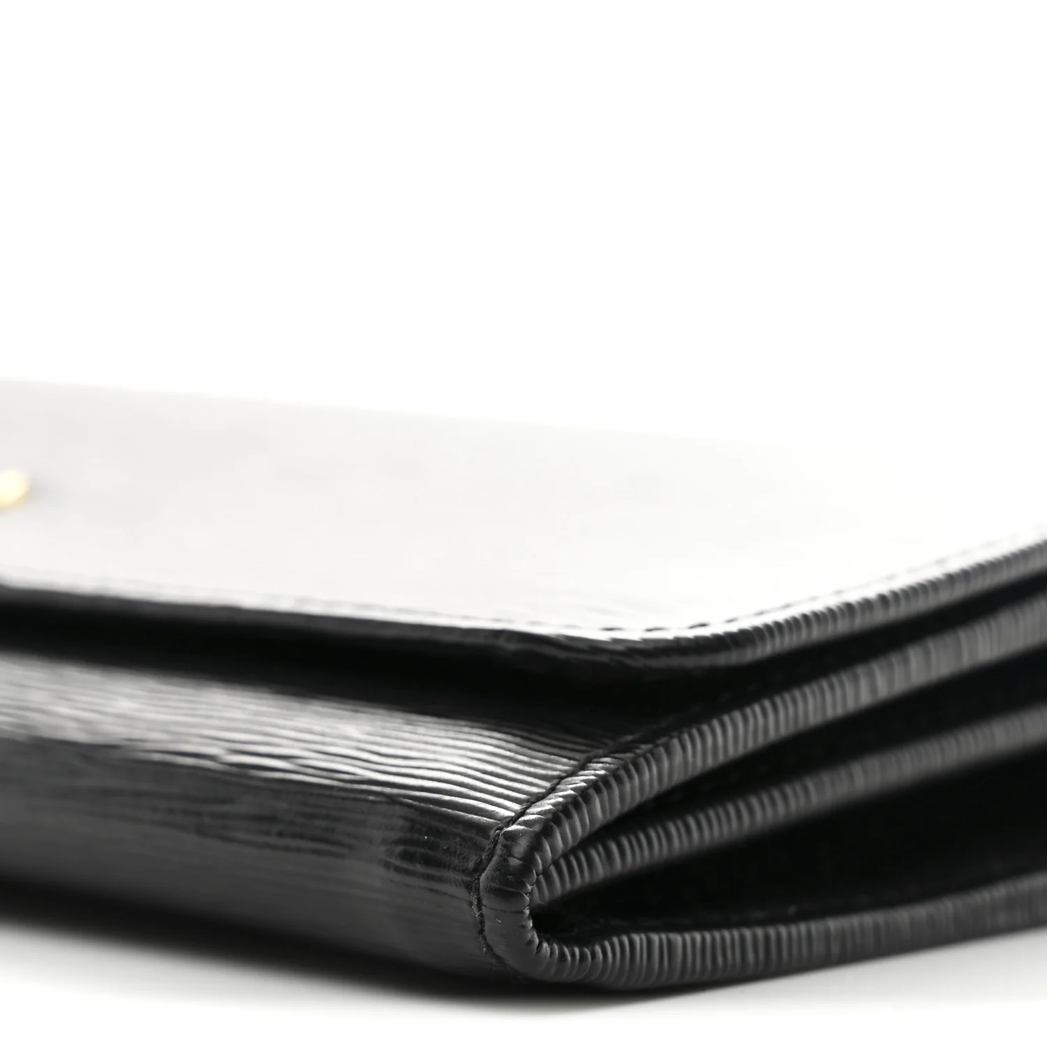 Vitello Move Metal Oro Chain Wallet Black - Image 10