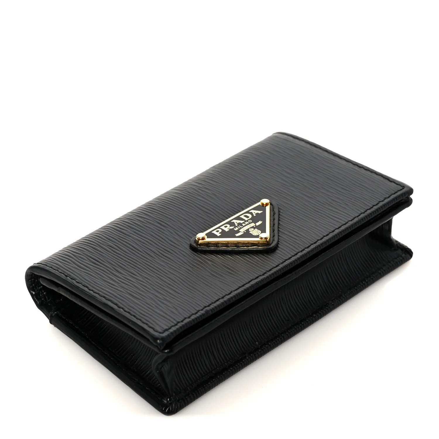 Vitello Move Triangle Logo Card Holder Black - Image 4