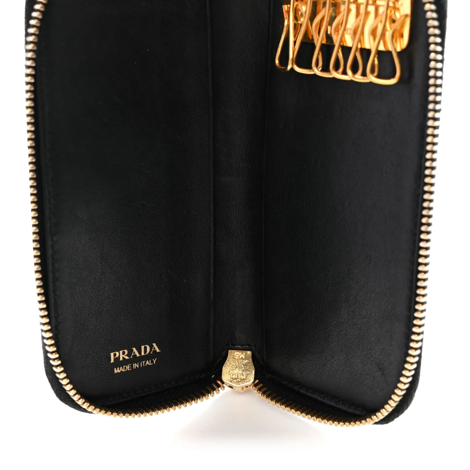Vitello Move Zip Around 6 Key Holder Black - Image 5