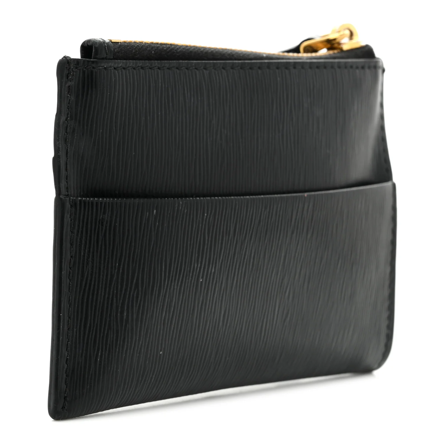 Vitello Move Zip Top Card Holder Wallet Black - Image 3