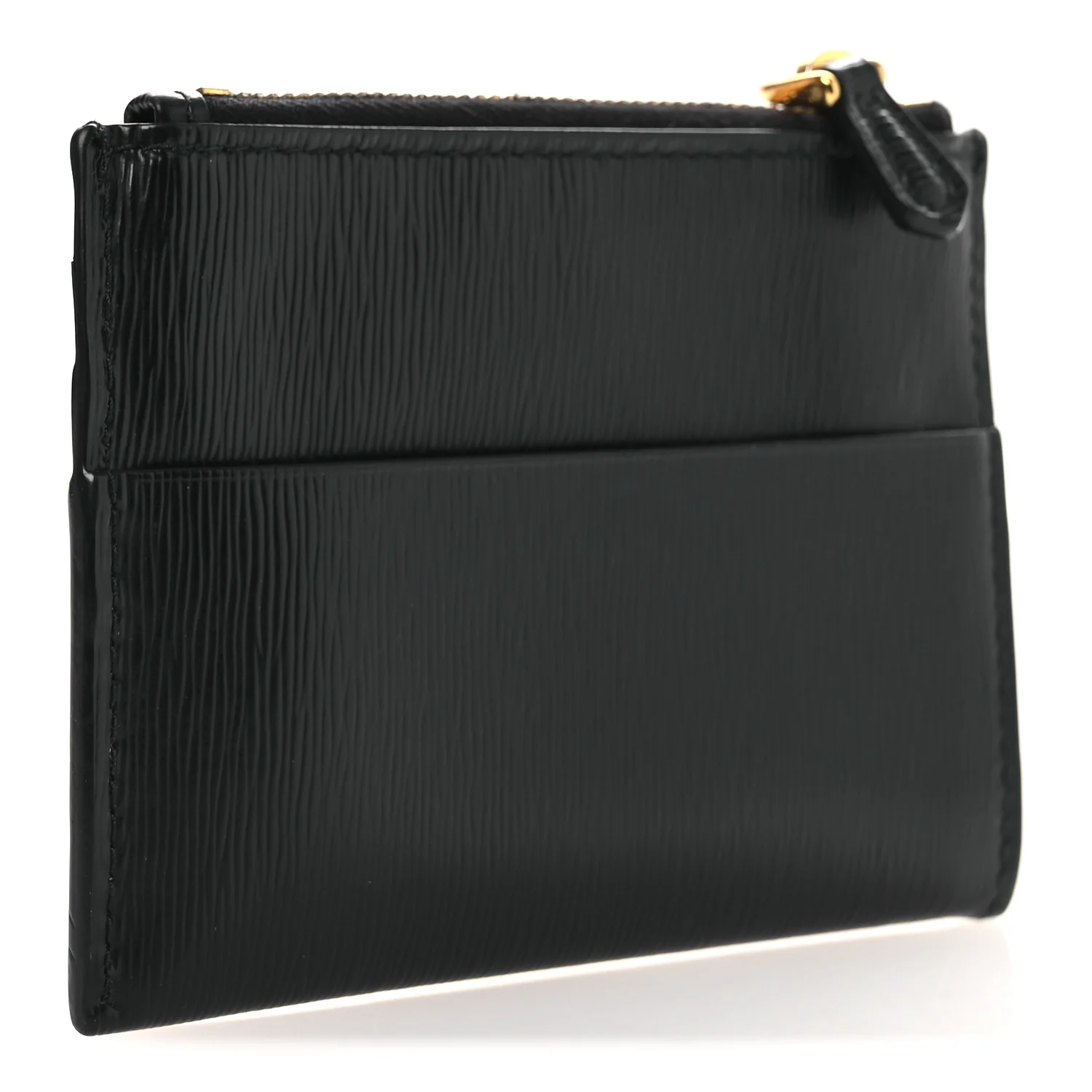 Vitello Move Zip Top Card Holder Wallet Black - Image 3