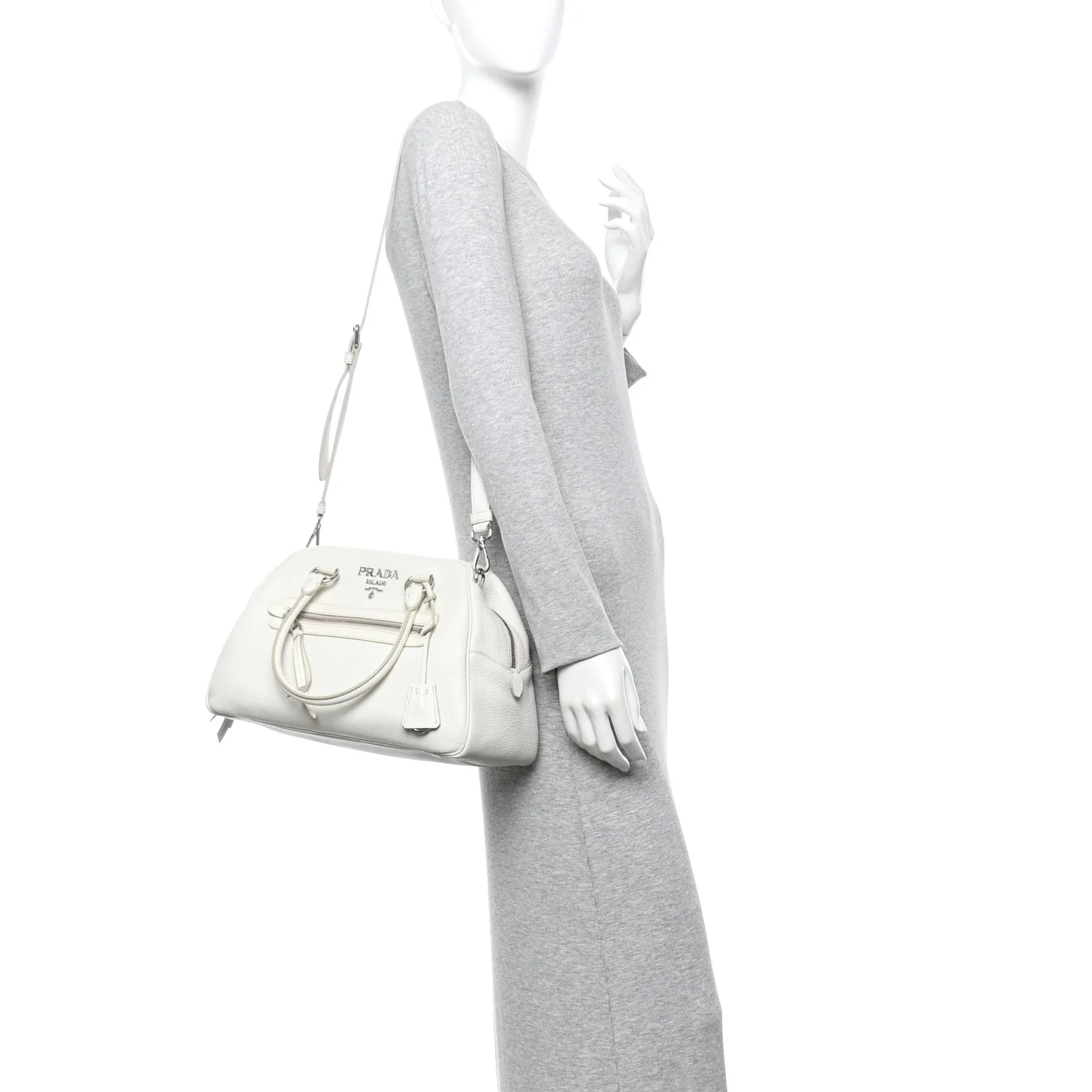 Vitello Phenix Bowling Bag Talco - Image 2