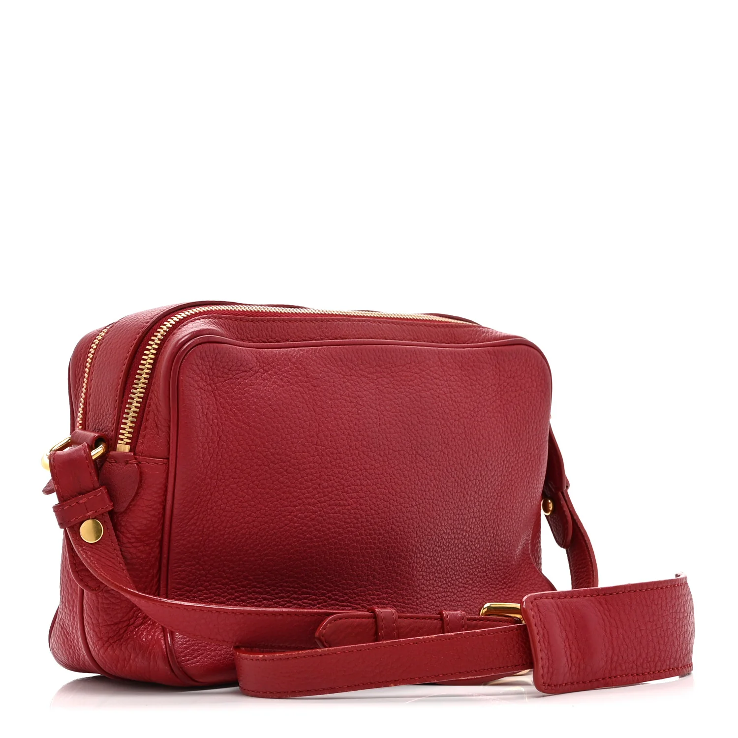 Vitello Phenix Camera Bag Rosso - Image 3