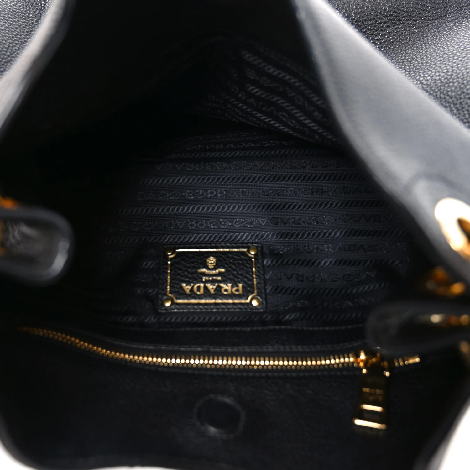 Vitello Phenix Embossed Logo Hobo Black - Image 5