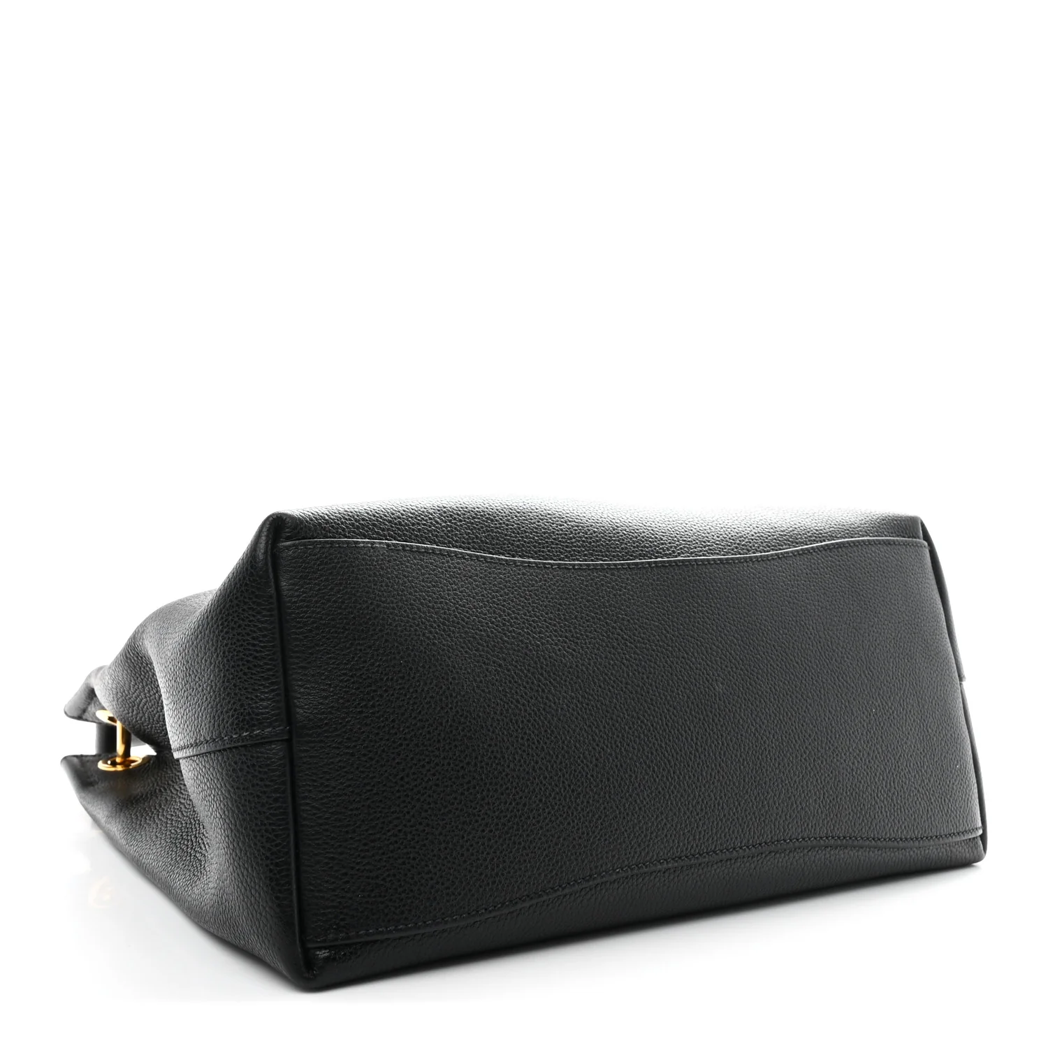 Vitello Phenix Embossed Logo Hobo Black - Image 4