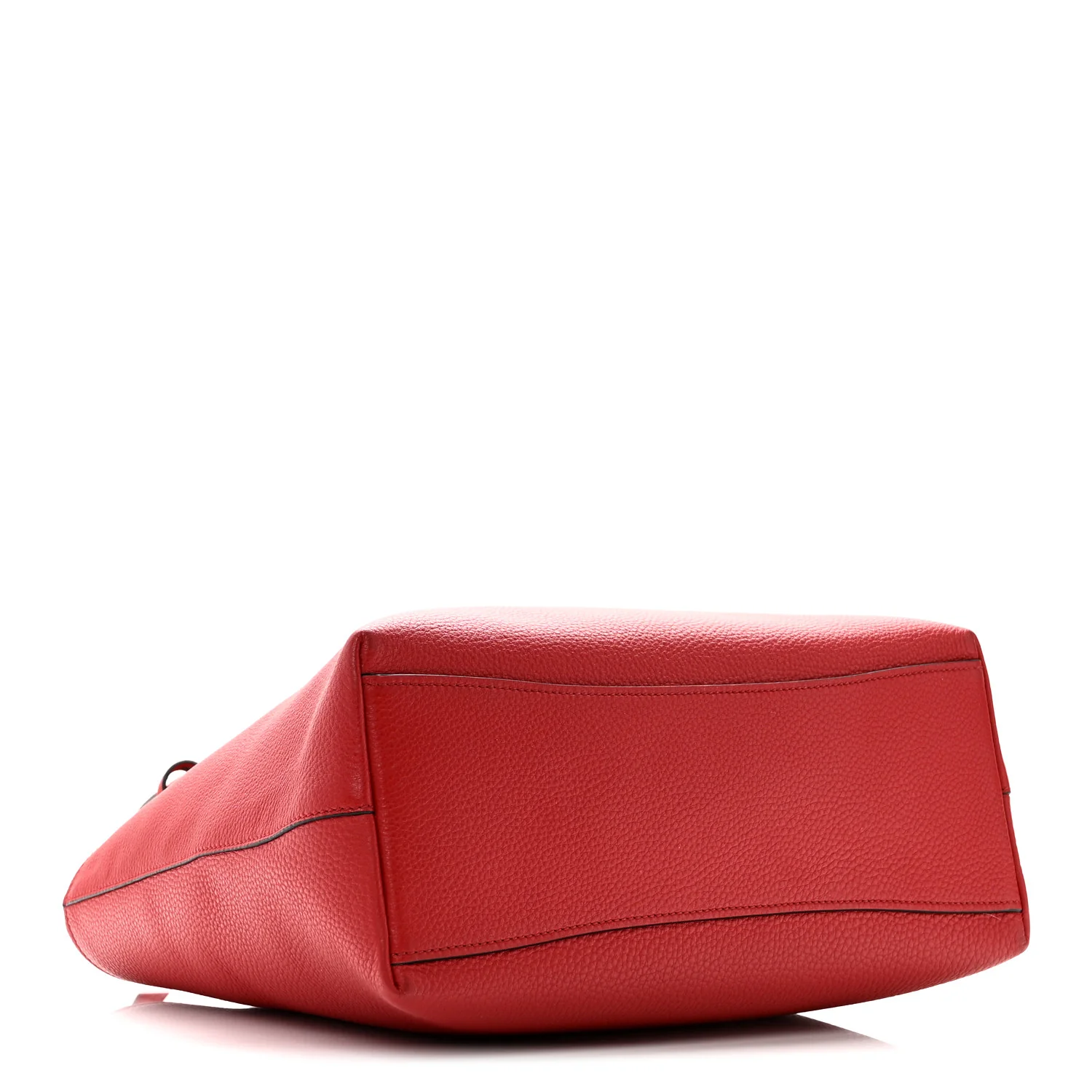 Vitello Phenix Embossed Logo Tote Rosso - Image 4