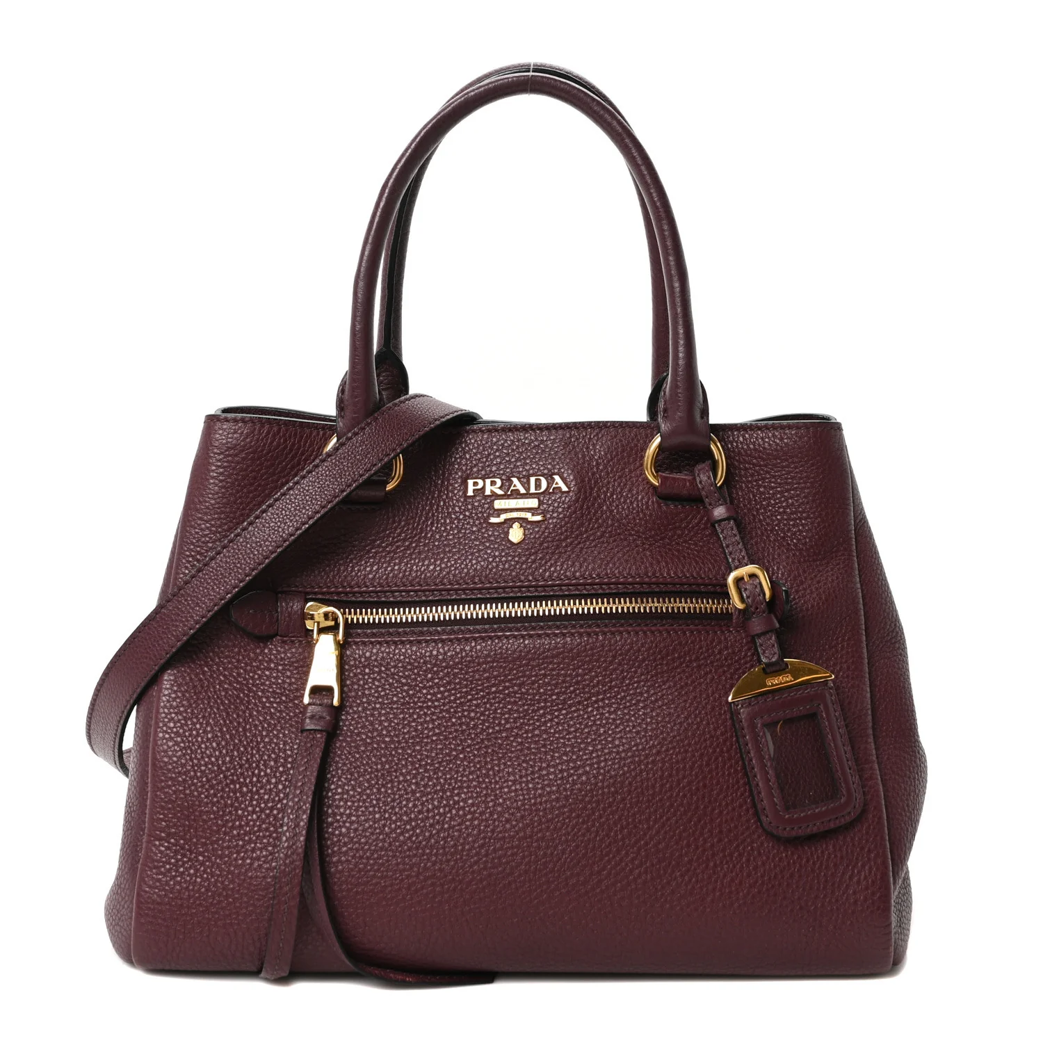 Vitello Phenix Shopping Tote Granato