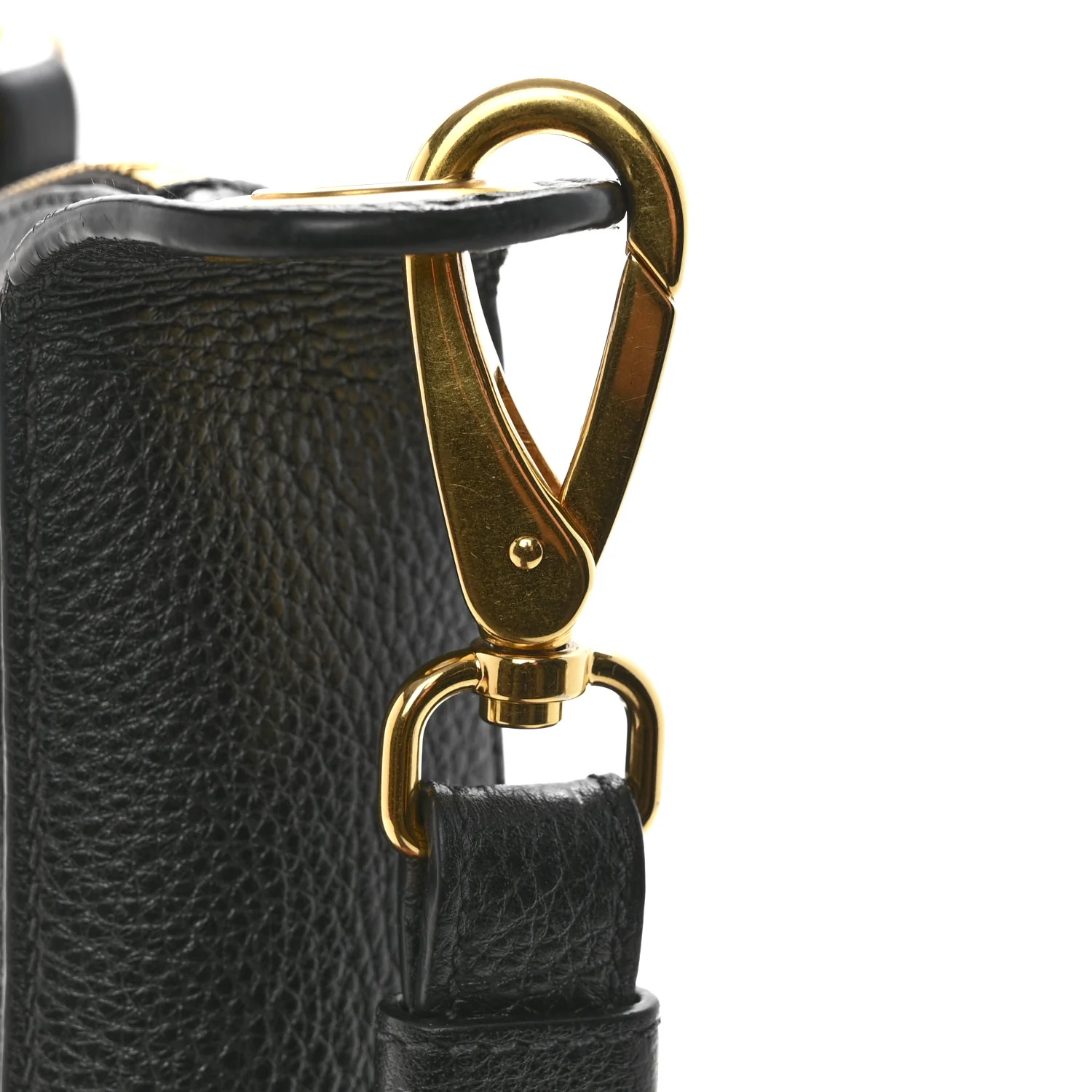Vitello Phenix Zippered Messenger Hobo Black - Image 11