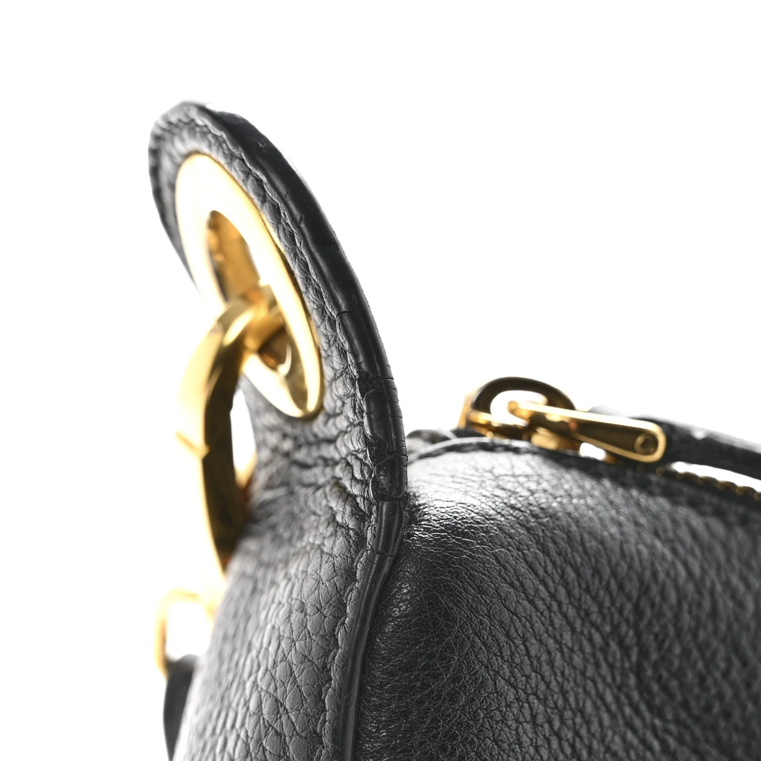 Vitello Phenix Zippered Messenger Hobo Black - Image 14