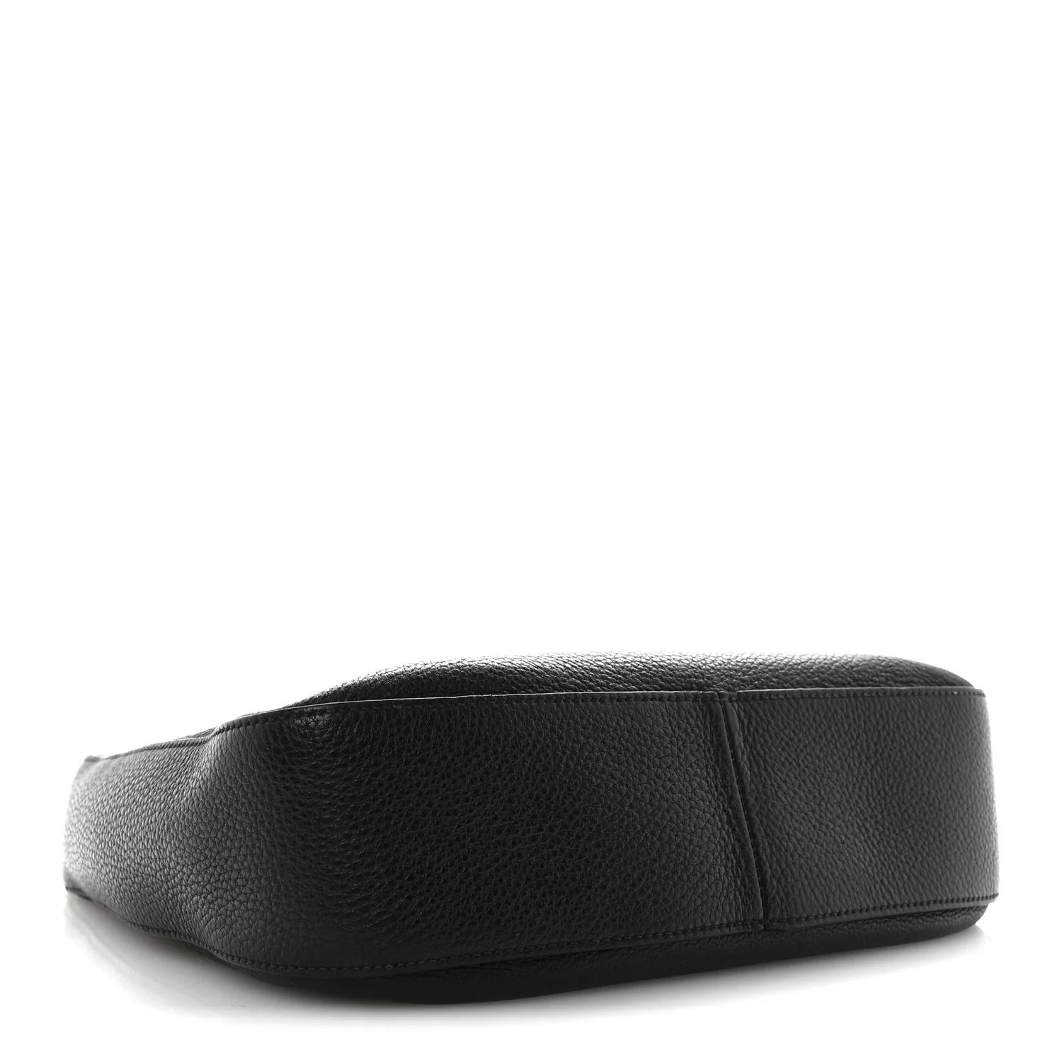 Vitello Phenix Zippered Messenger Hobo Black - Image 4
