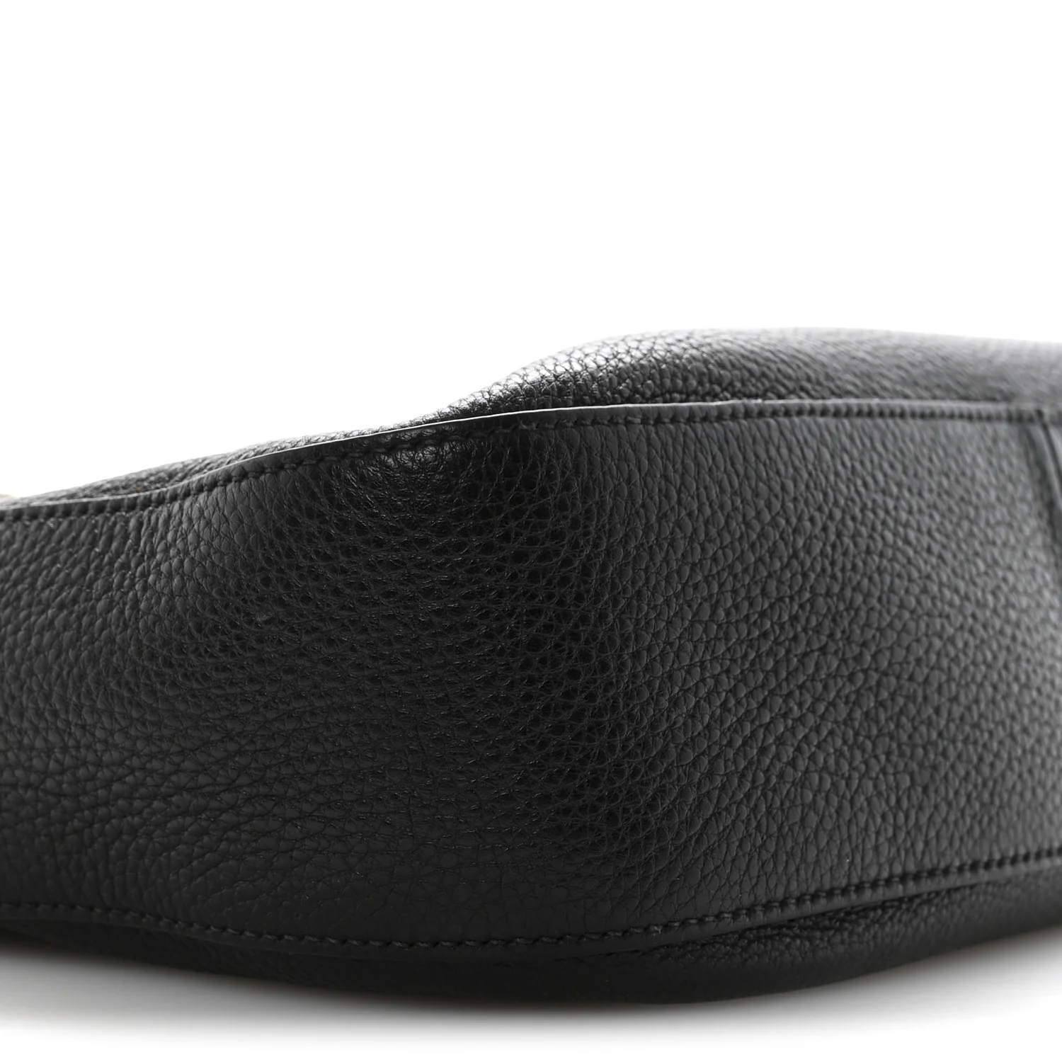 Vitello Phenix Zippered Messenger Hobo Black - Image 9