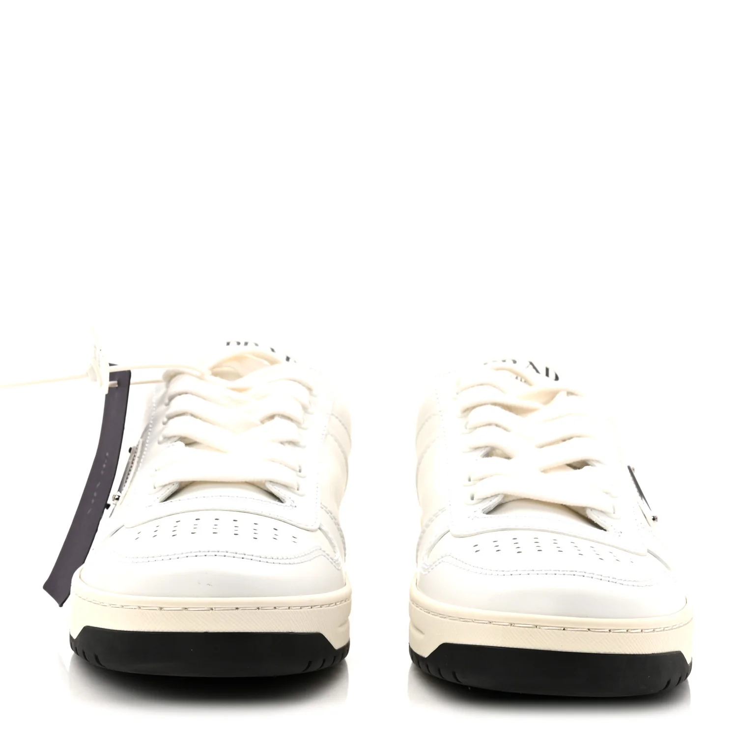 Vitello Rois Triangle Womens Downtown Low Top 30mm Sneakers 38 White Black - Image 2