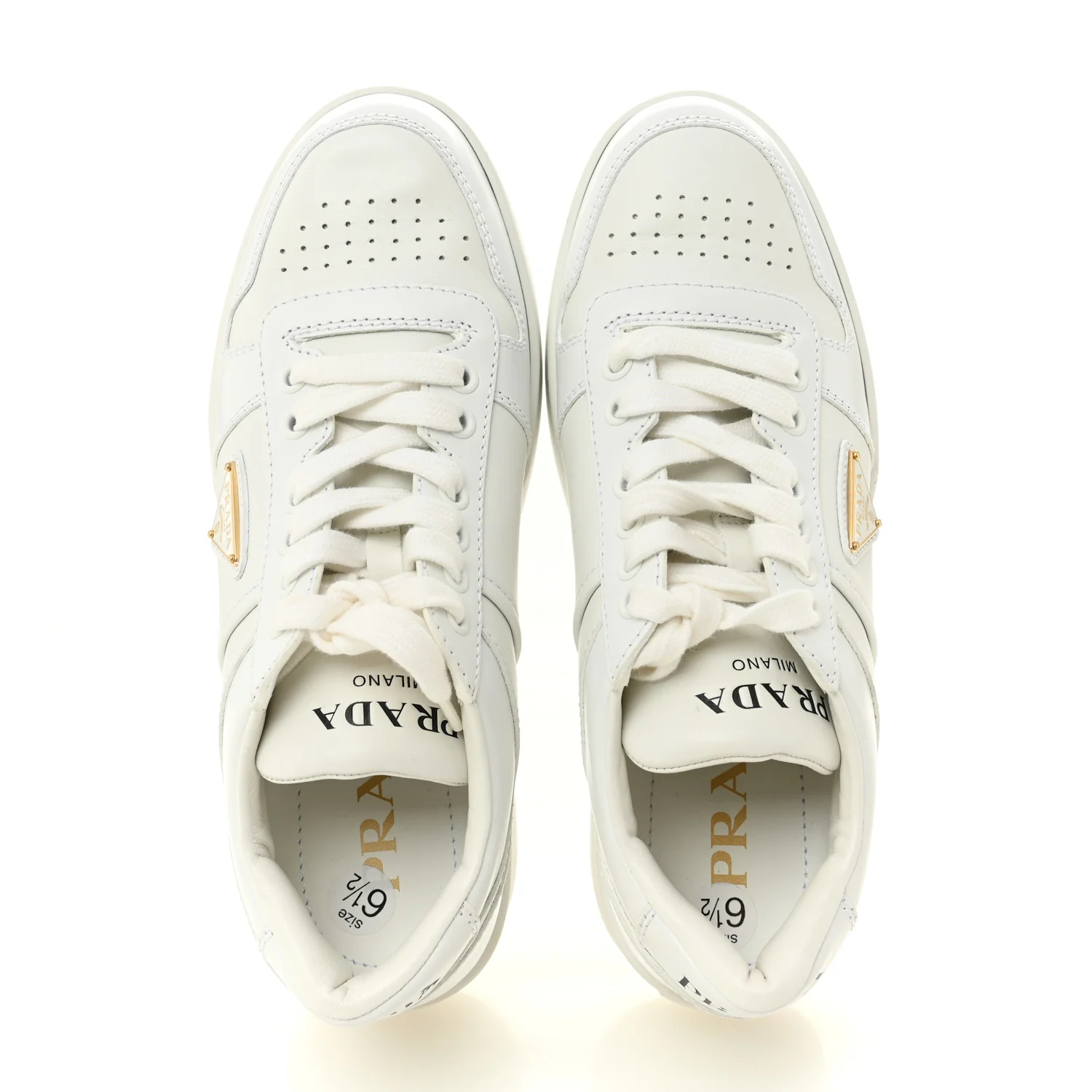 Vitello Rois Triangle Womens Downtown Platform Low Top Sneakers 37 White - Image 2