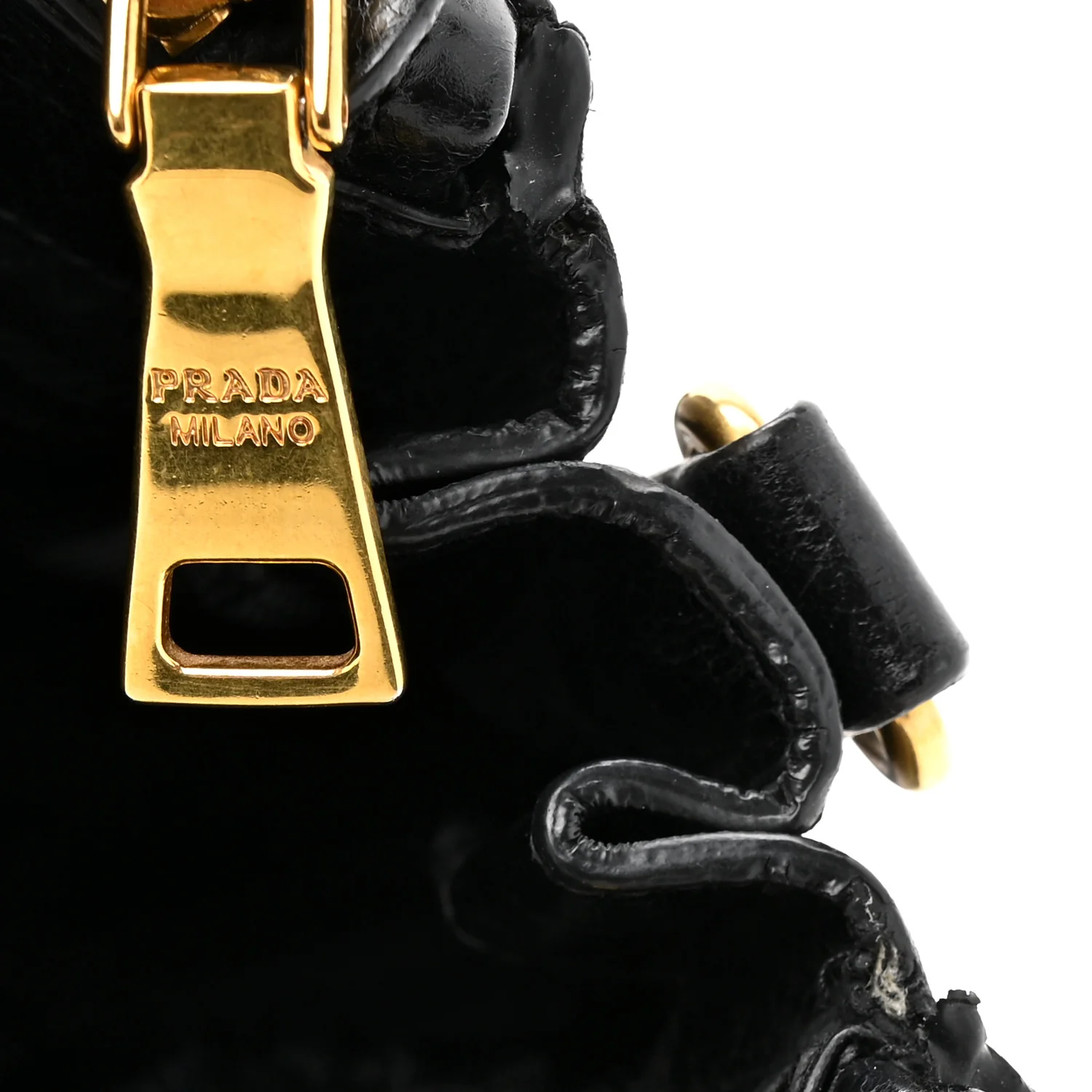 Vitello Shine Shopping Satchel Black - Image 10