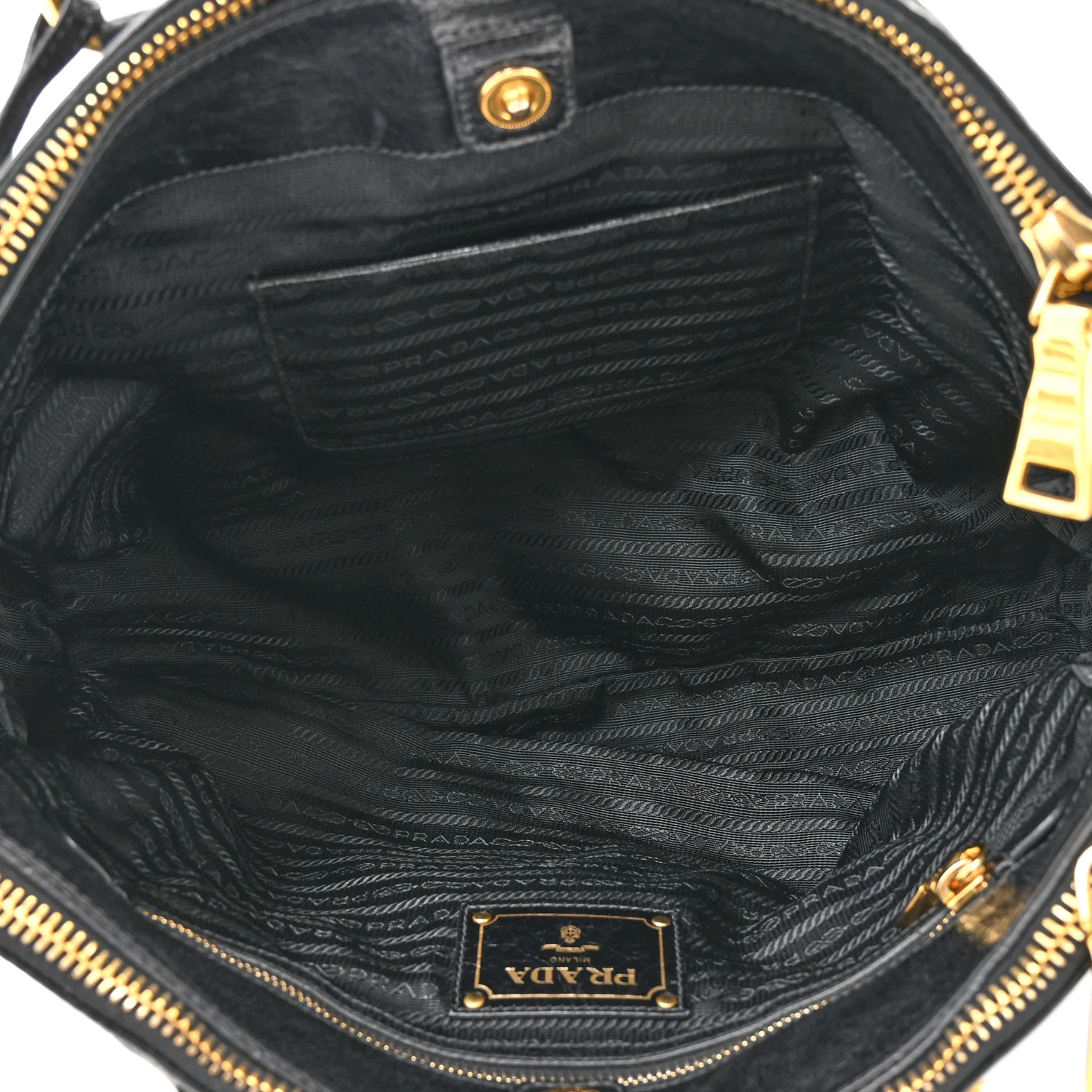 Vitello Shine Shopping Satchel Black - Image 5