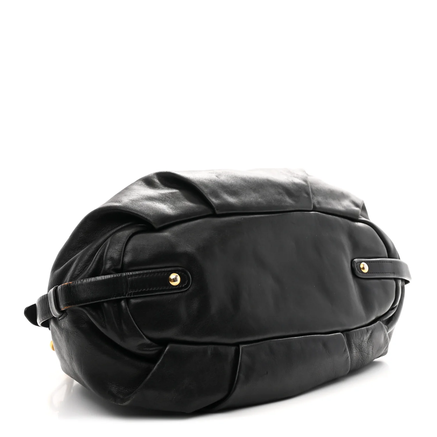 Vitello Soft Calfskin Shopping Satchel Black - Image 4