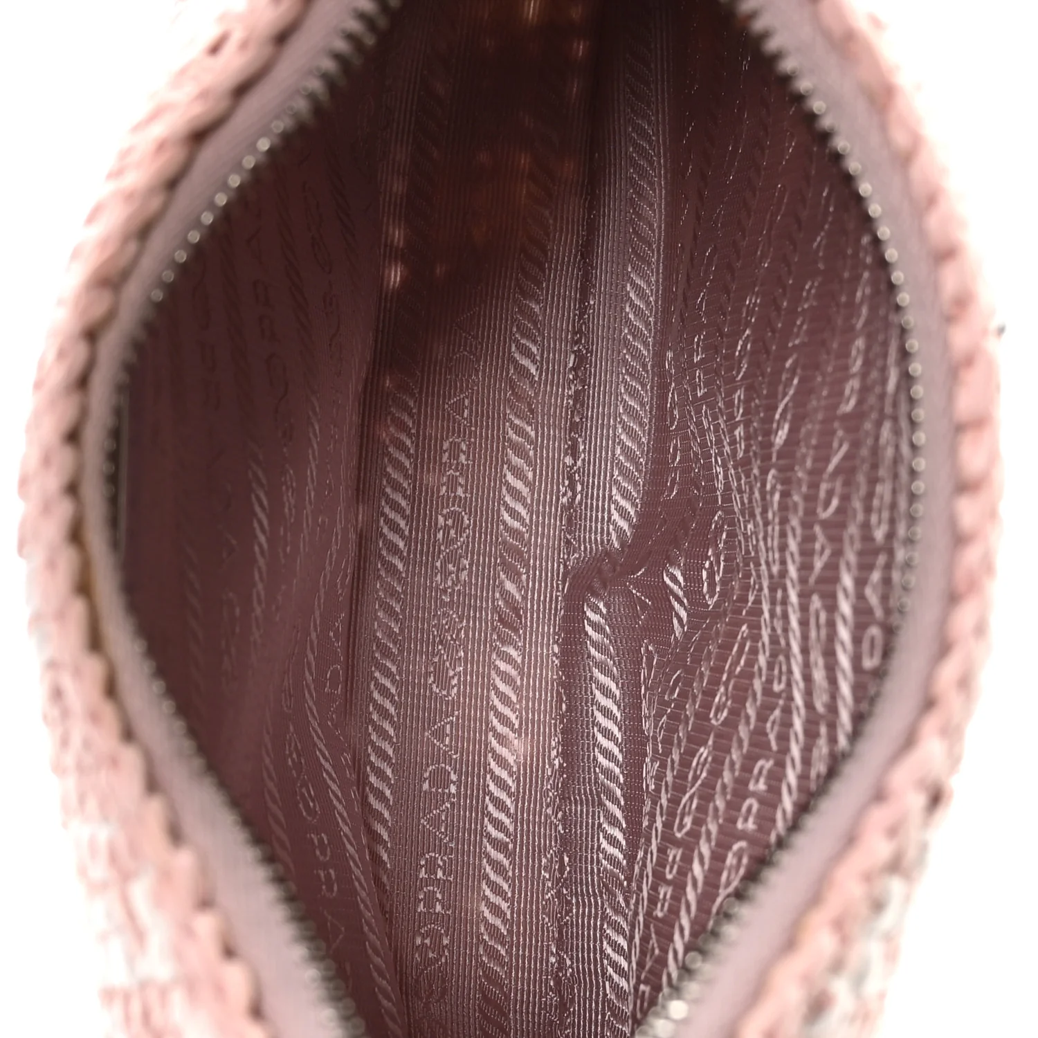 Yarn Raffia Effect Crochet Mini Re-Edition Shoulder Bag Alabastro - Image 5