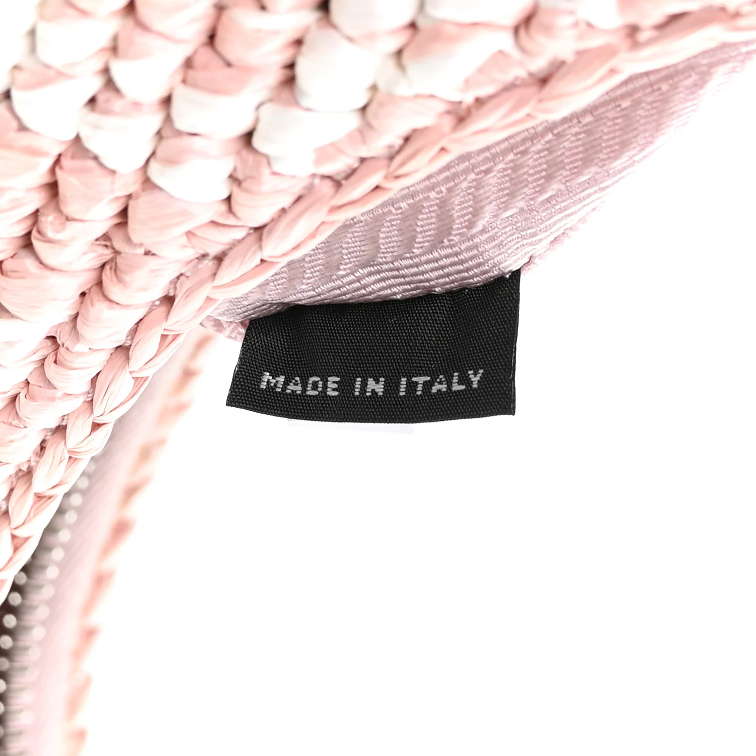 Yarn Raffia Effect Crochet Mini Re-Edition Shoulder Bag Alabastro - Image 7