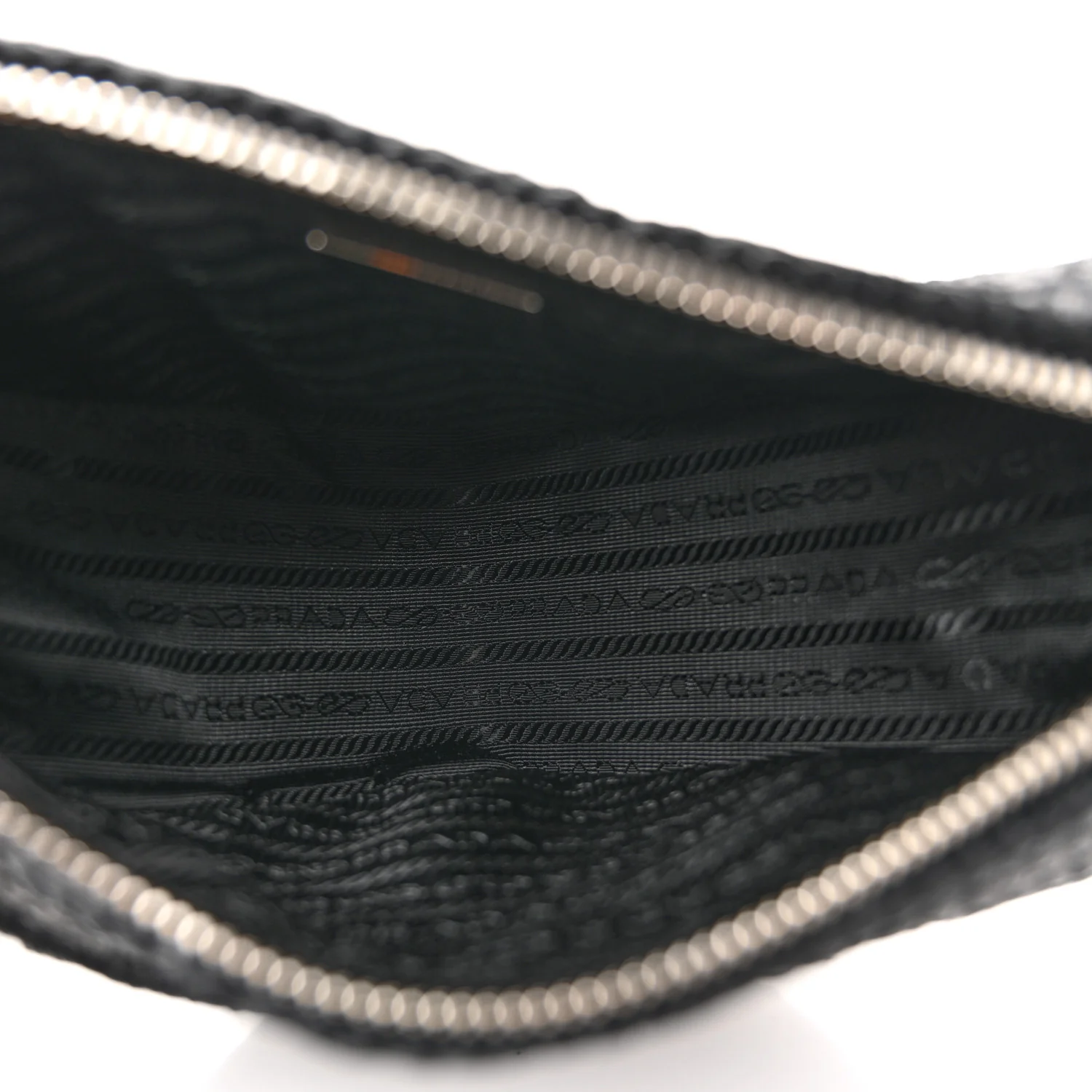 Yarn Raffia Effect Crochet Triangle Shoulder Bag Black - Image 5