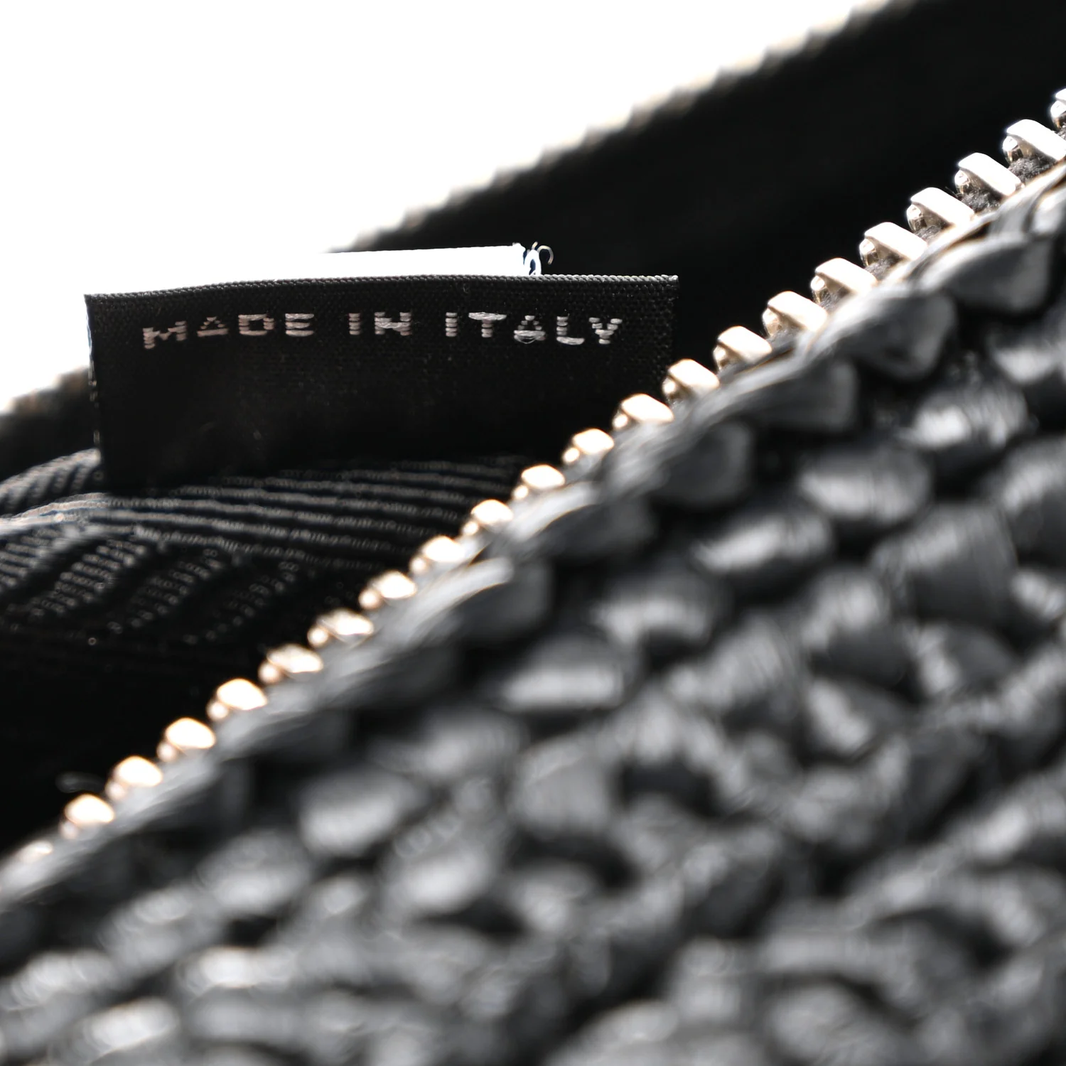 Yarn Raffia Effect Crochet Triangle Shoulder Bag Black - Image 7