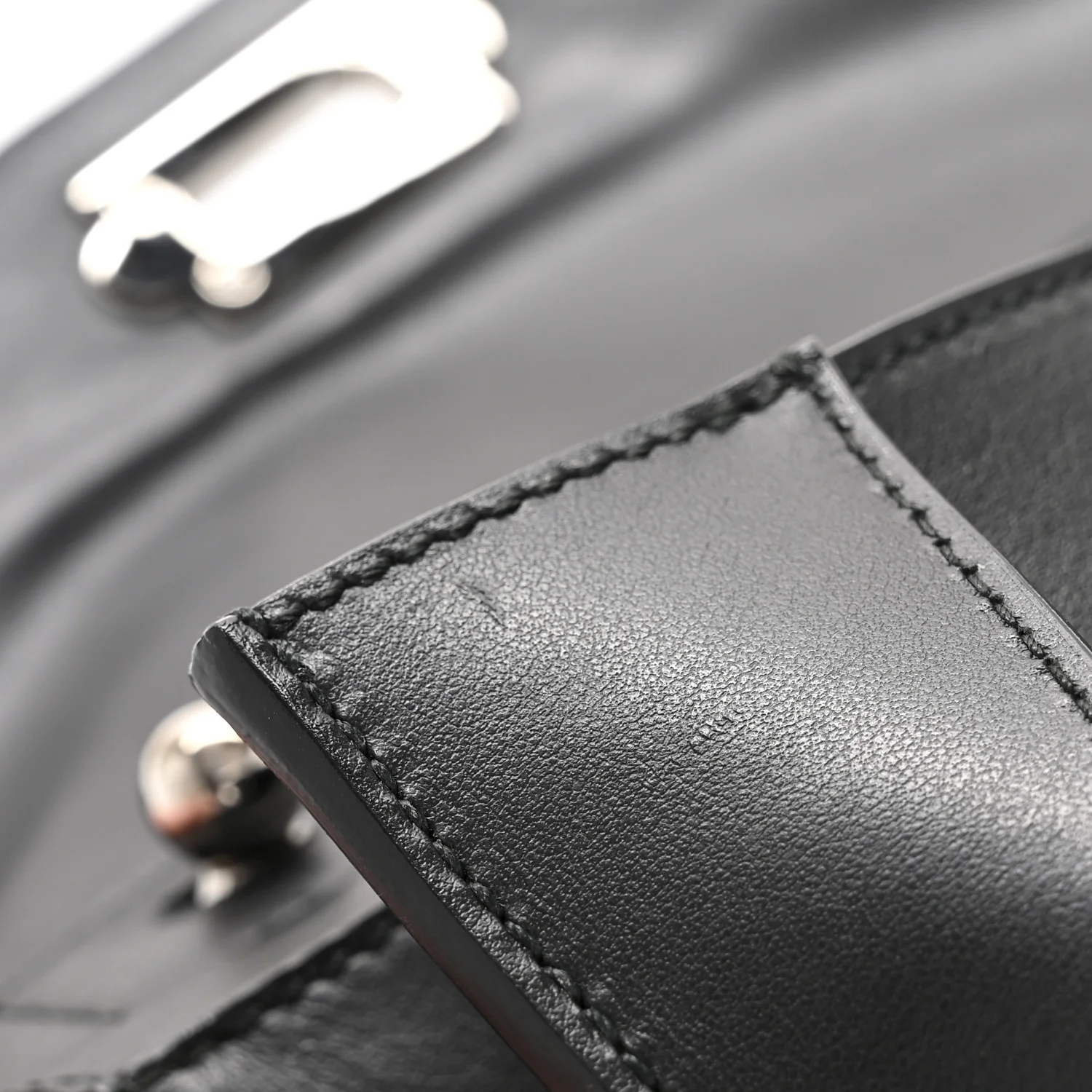 Calfskin Small Hava Top Handle Bag Black Multicolor - Image 11