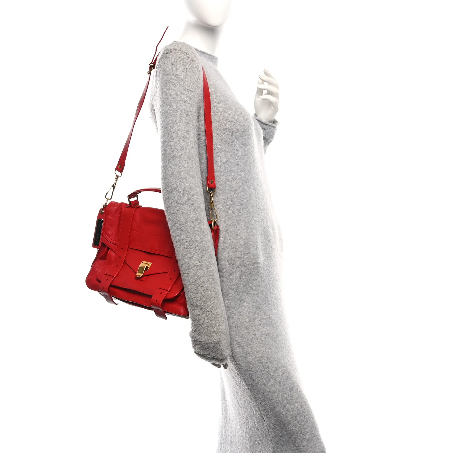 Lambskin Medium PS1 Satchel Bright Red - Image 2