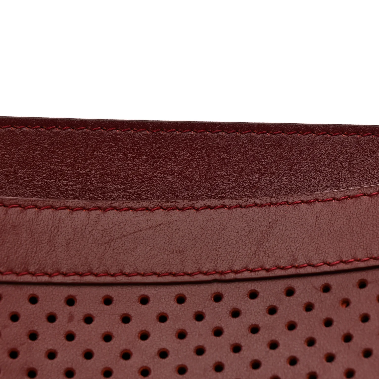 Lambskin Perforated Tiny PS1 Satchel Burgundy - Image 14