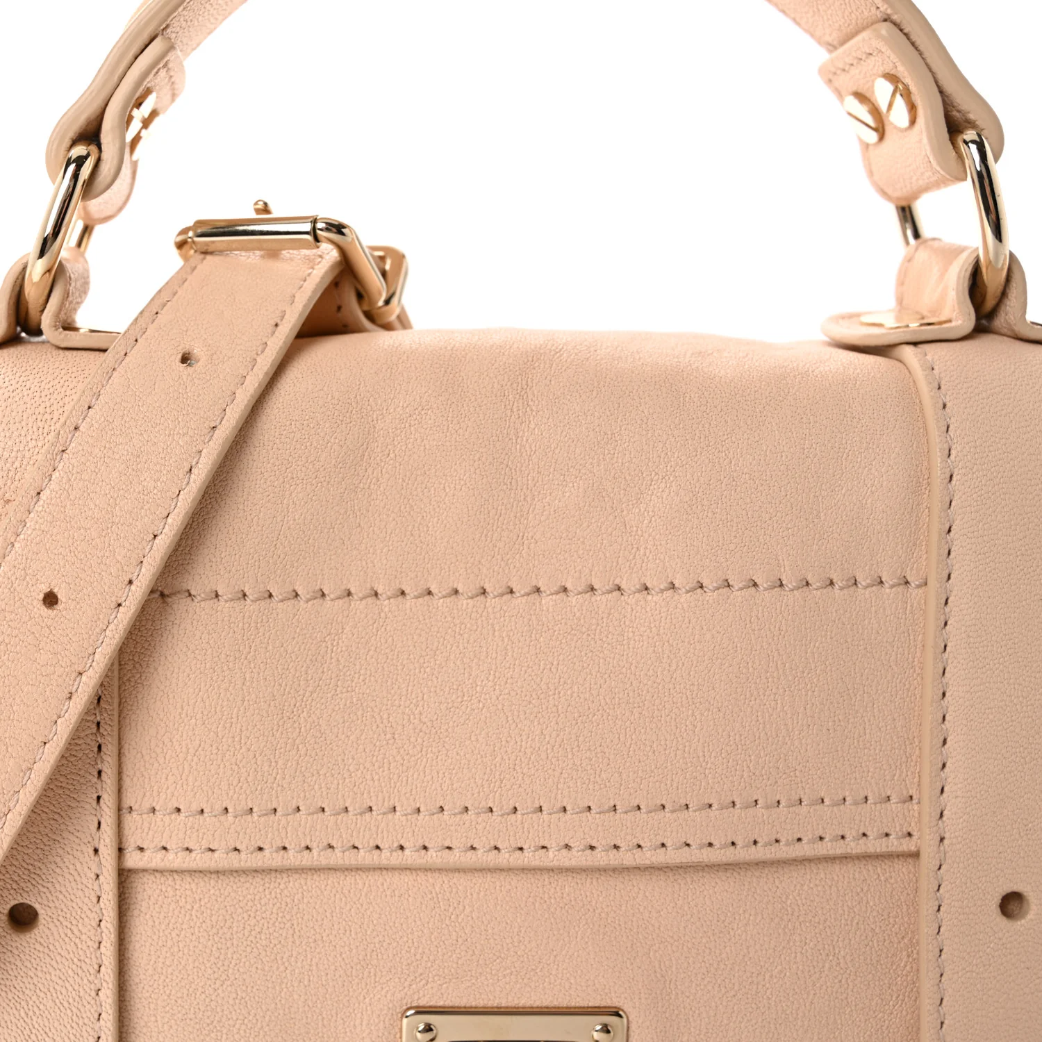 Lambskin Tiny PS1 Satchel Nude - Image 7