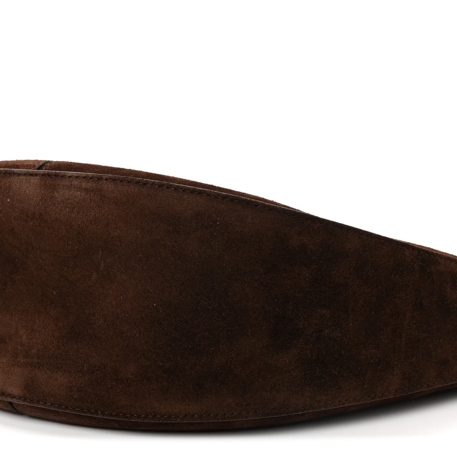 Suede Calfskin Slide Bag Chocolate - Image 9