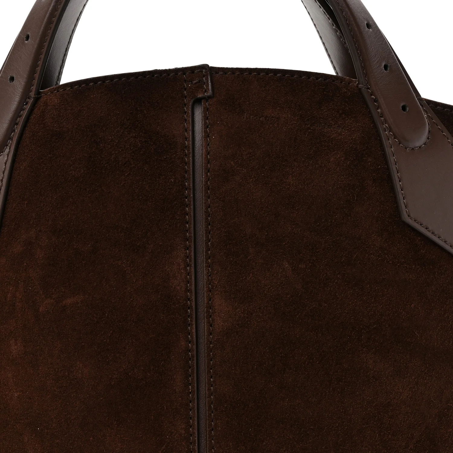 Suede Large Chelsea Tote Chocolate - Image 7