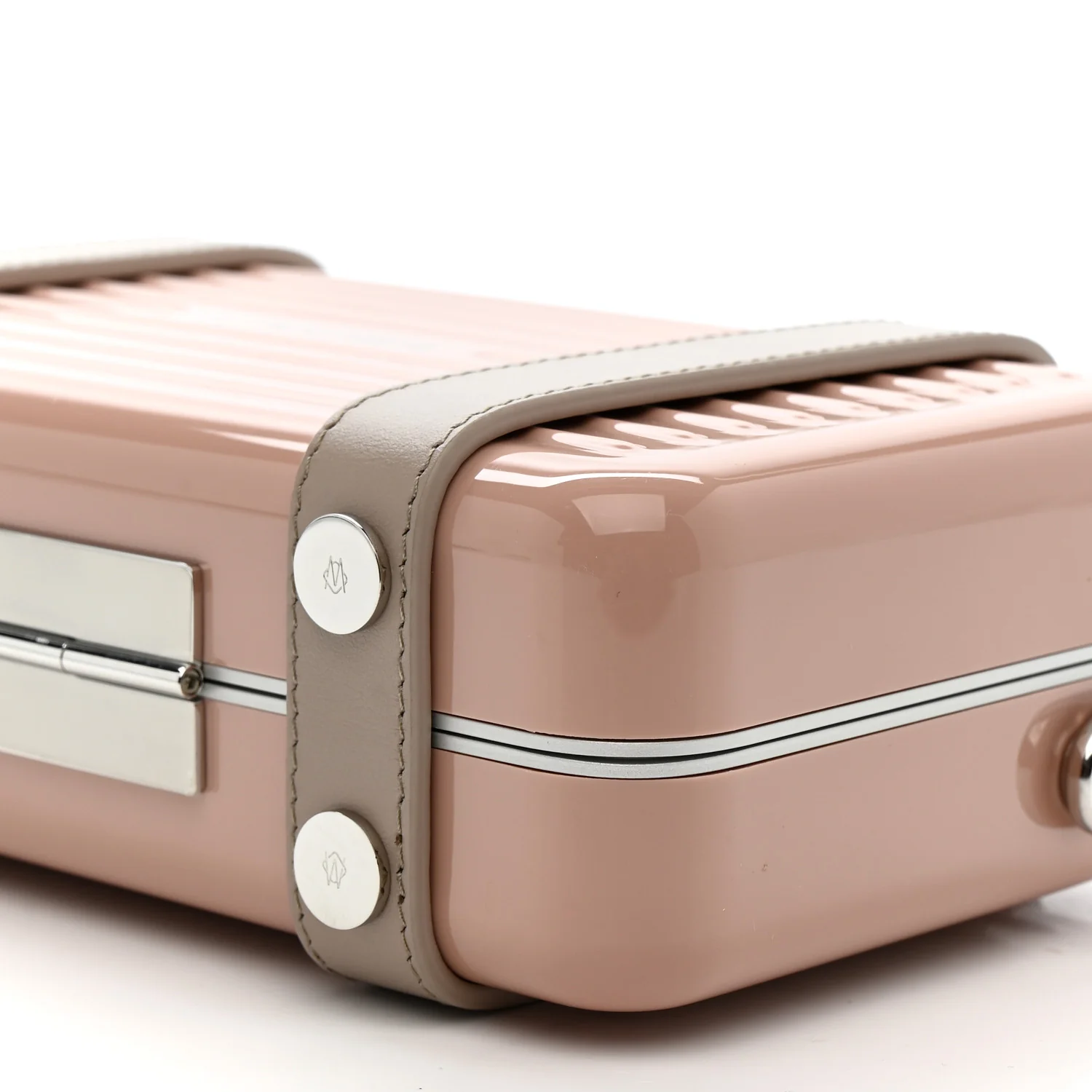 Gloss Polycarbonate Personal Cross-Body Bag Desert Rose - Image 9