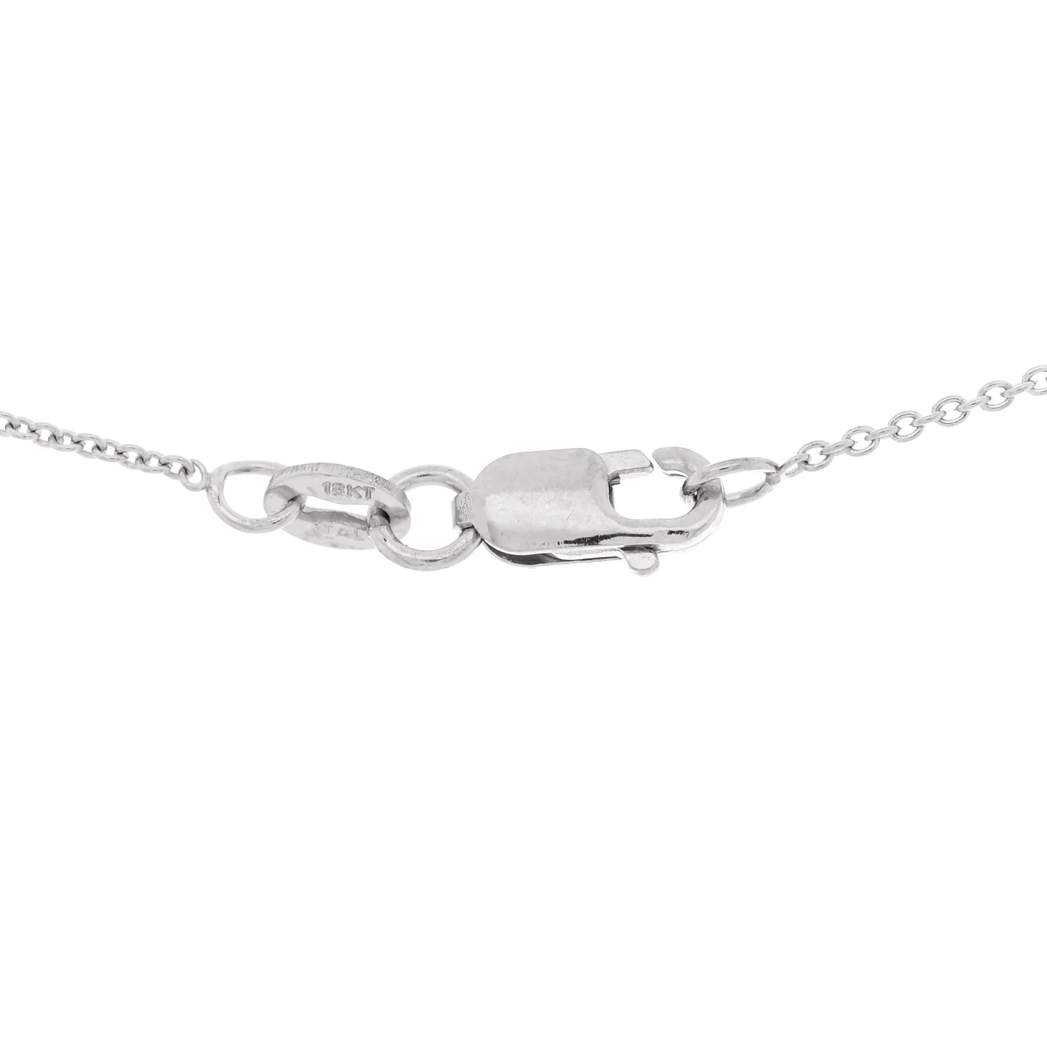 18K White Gold Diamond Tiny Treasures Sunburst Pendant Necklace - Image 4