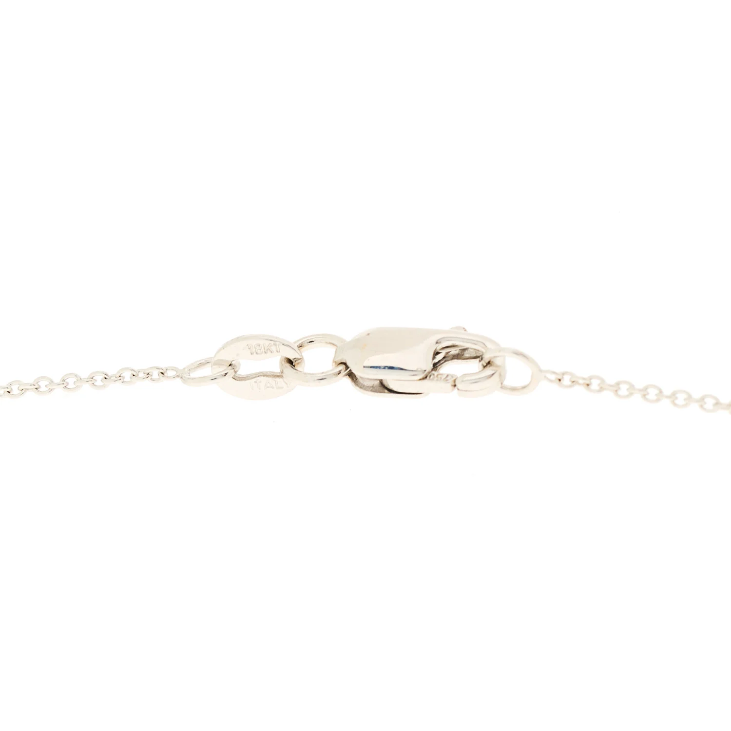 18K White Gold Diamond Yellow Sapphire Daisy Pendant Necklace - Image 6