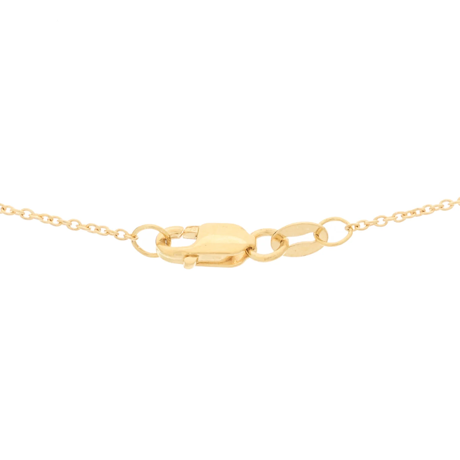 18K Yellow Gold Diamond Tiny Treasures Star of David Pendant Necklace - Image 4