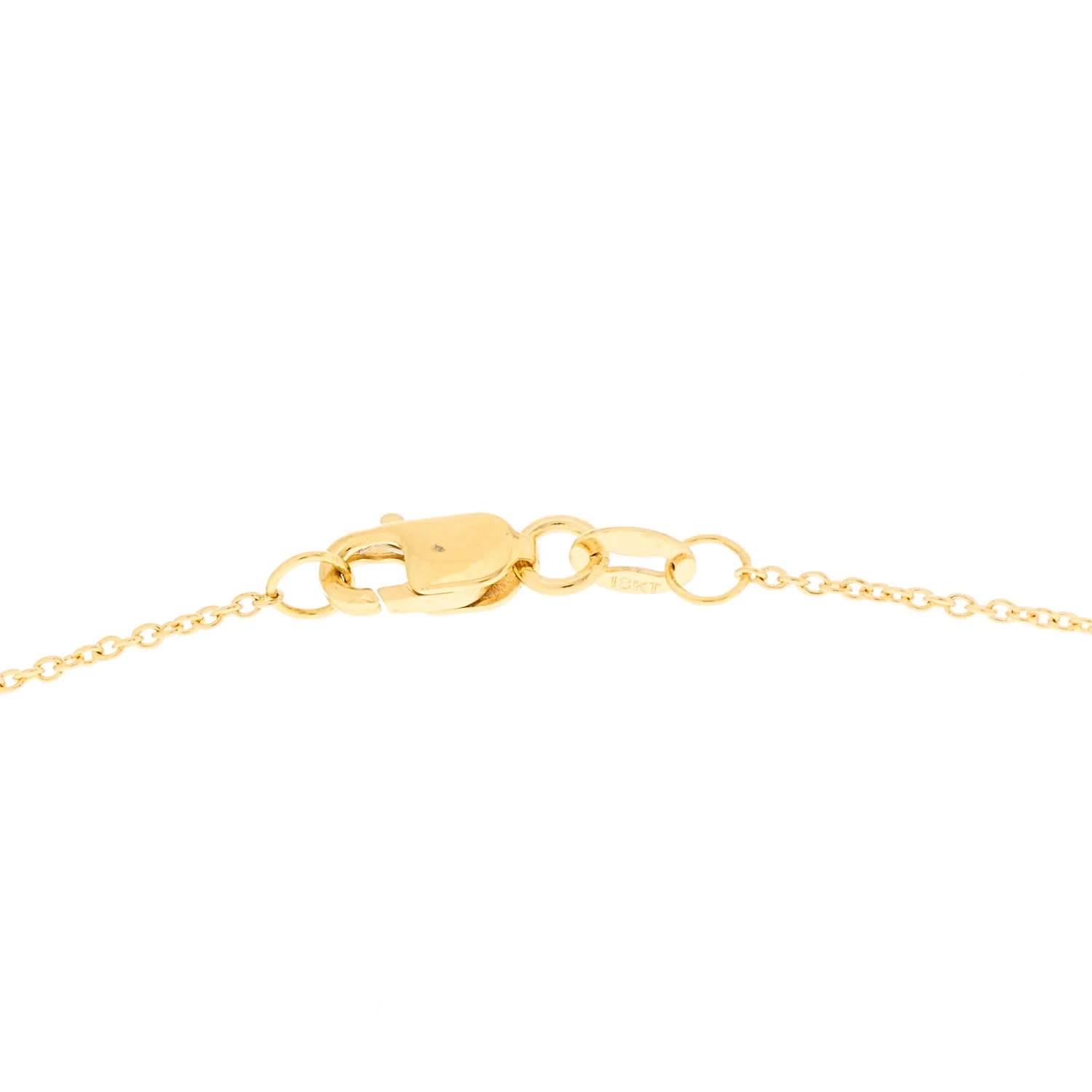 18K Yellow Gold Diamond Tiny Treasures Star of David Pendant Necklace - Image 5