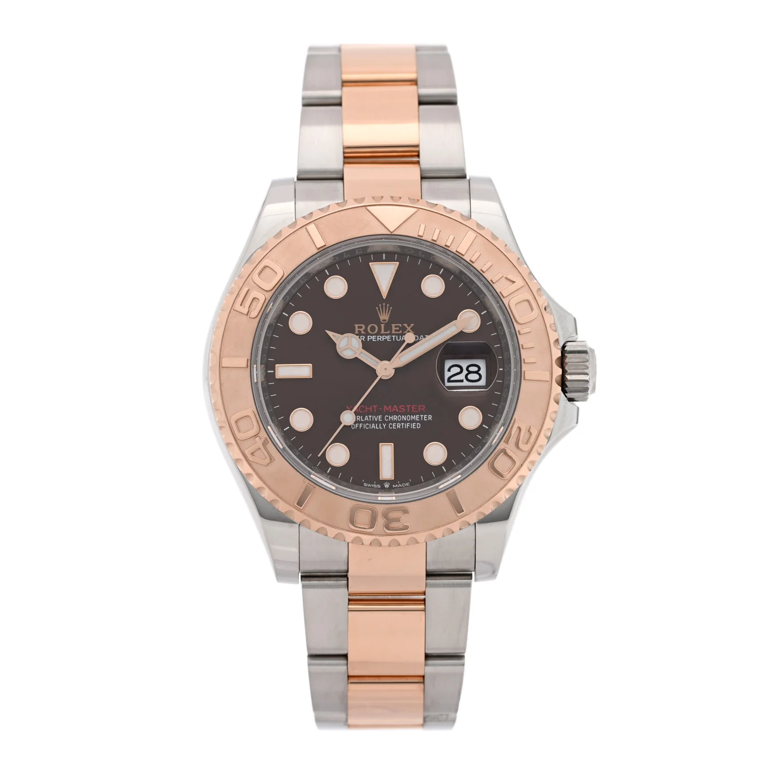 Stainless Steel 18K Everose Gold 40mm Yacht-Master Watch Chocolate 126621