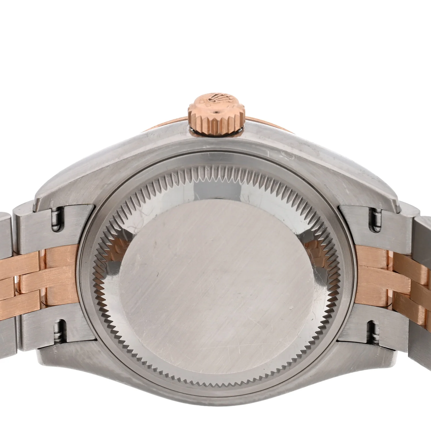 Stainless Steel 18K Everose Gold Diamond 28mm Oyster Perpetual Datejust Watch Green 279171 - Image 4