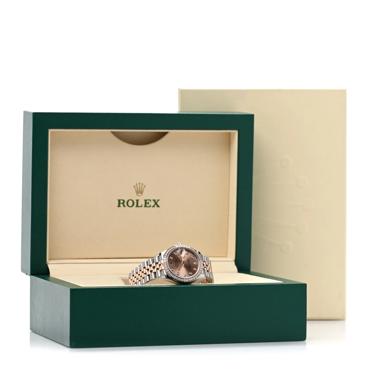 Stainless Steel 18K Everose Gold Diamond 31mm Oyster Perpetual Datejust Watch Pink 278381RBR - Image 5