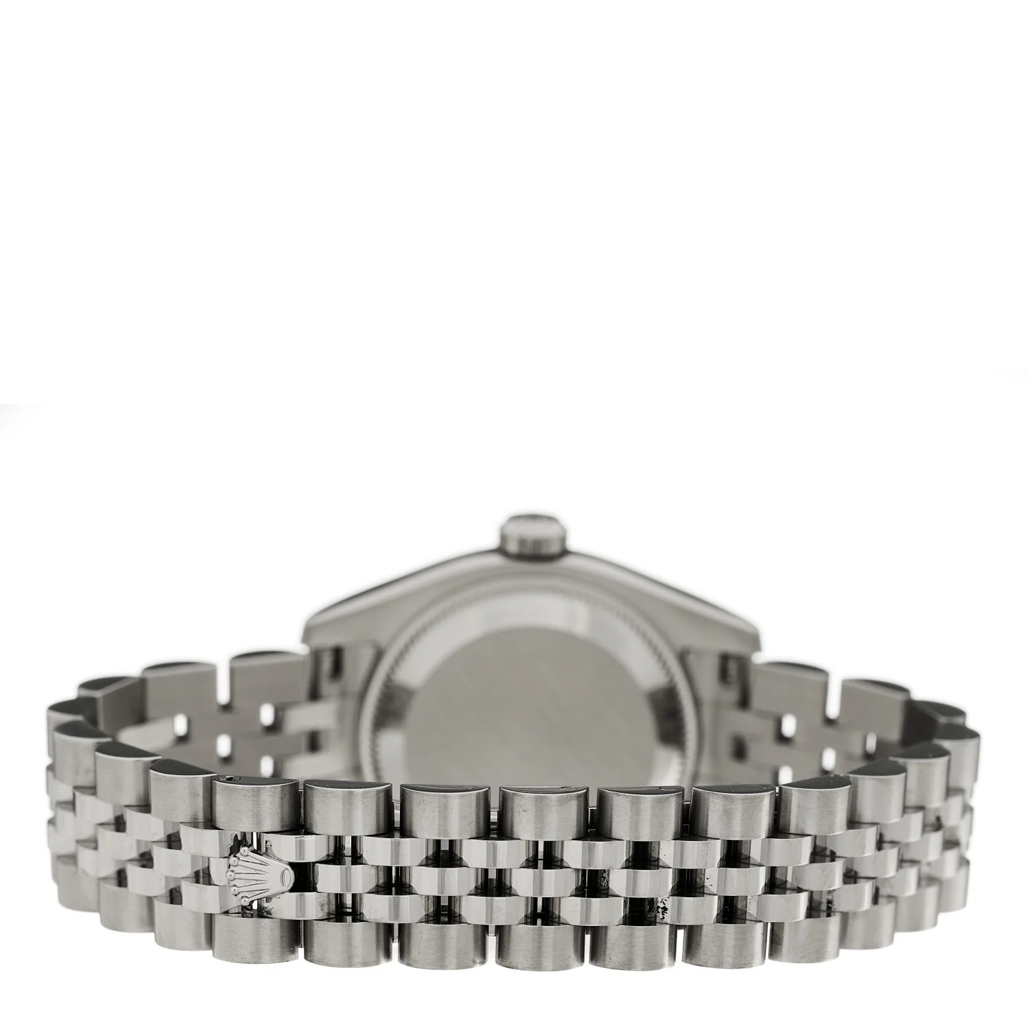 Stainless Steel 18K White Gold 26mm Oyster Perpetual Datejust Watch Black Roman 179174 - Image 3