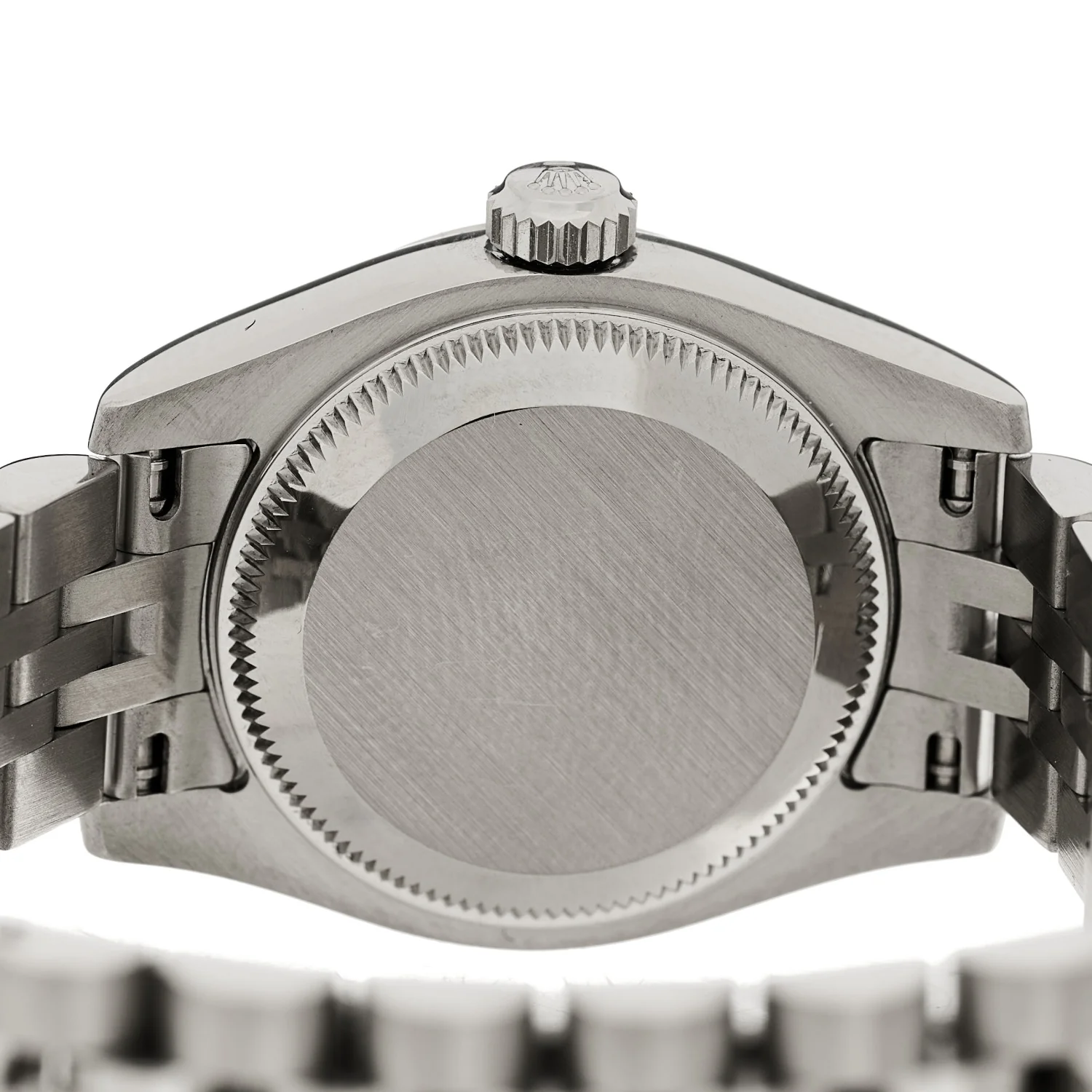 Stainless Steel 18K White Gold 26mm Oyster Perpetual Datejust Watch Black Roman 179174 - Image 4